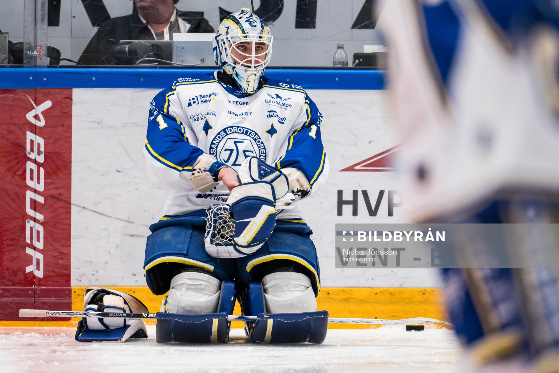 Leksands målvakt Marcus Gidlöf