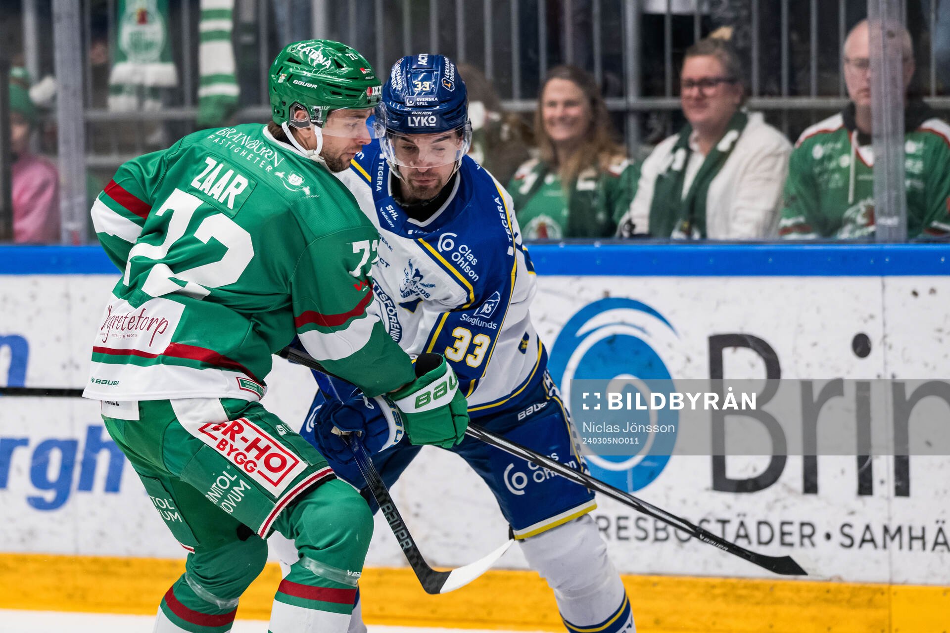 Rögles Daniel Zaar och Leksands Eddie Larsson