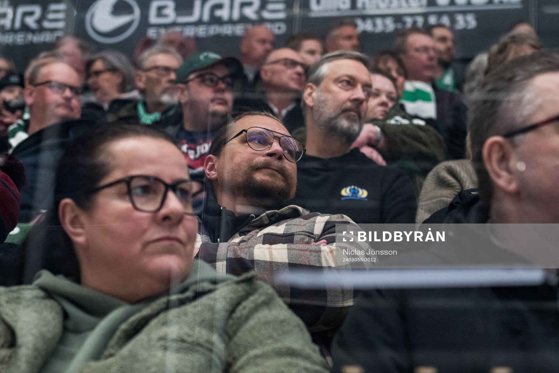 Leksands tränare Björn Hellkvist på läktaren