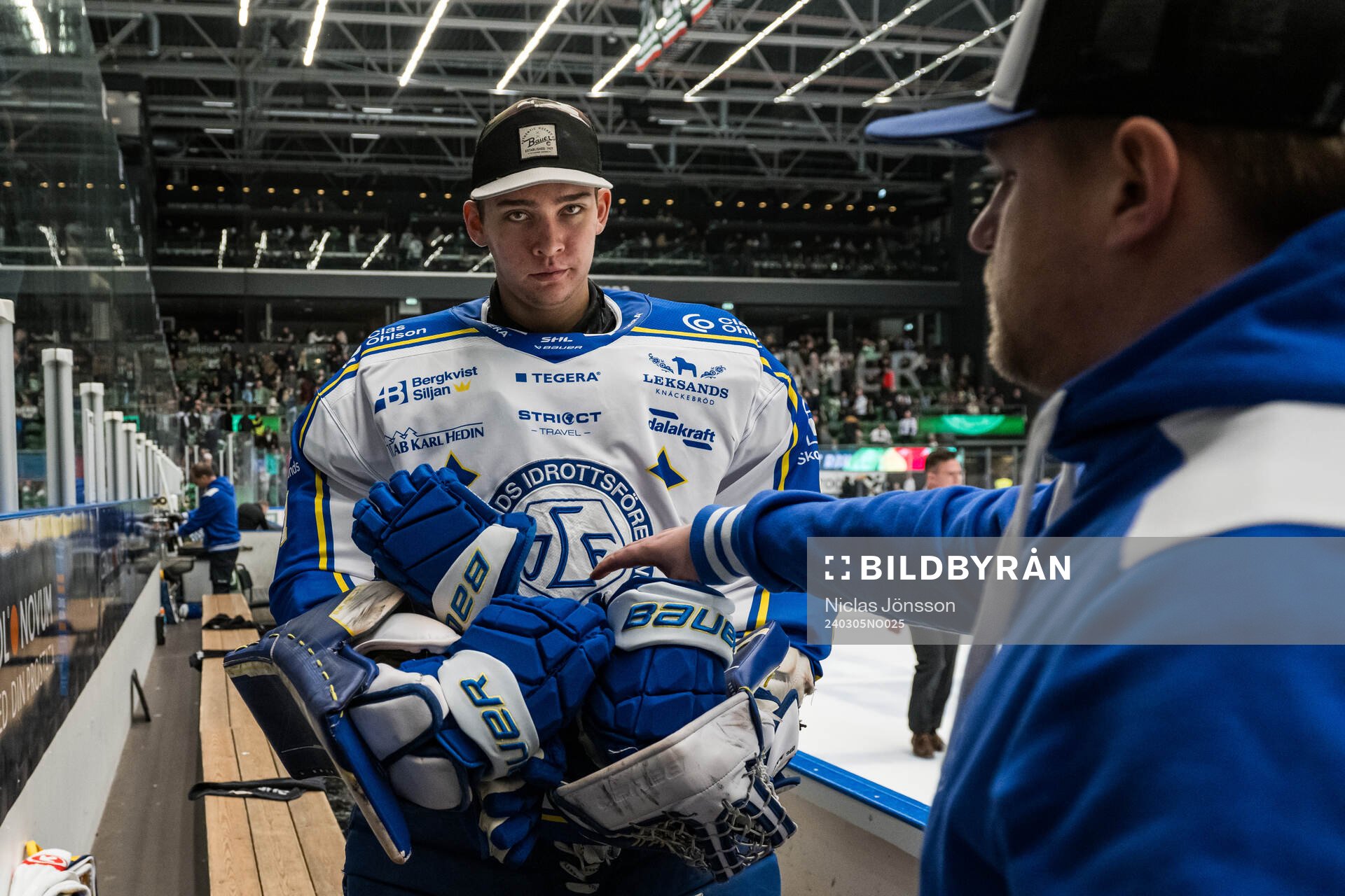 Leksands målvakt Marcus Gidlöf