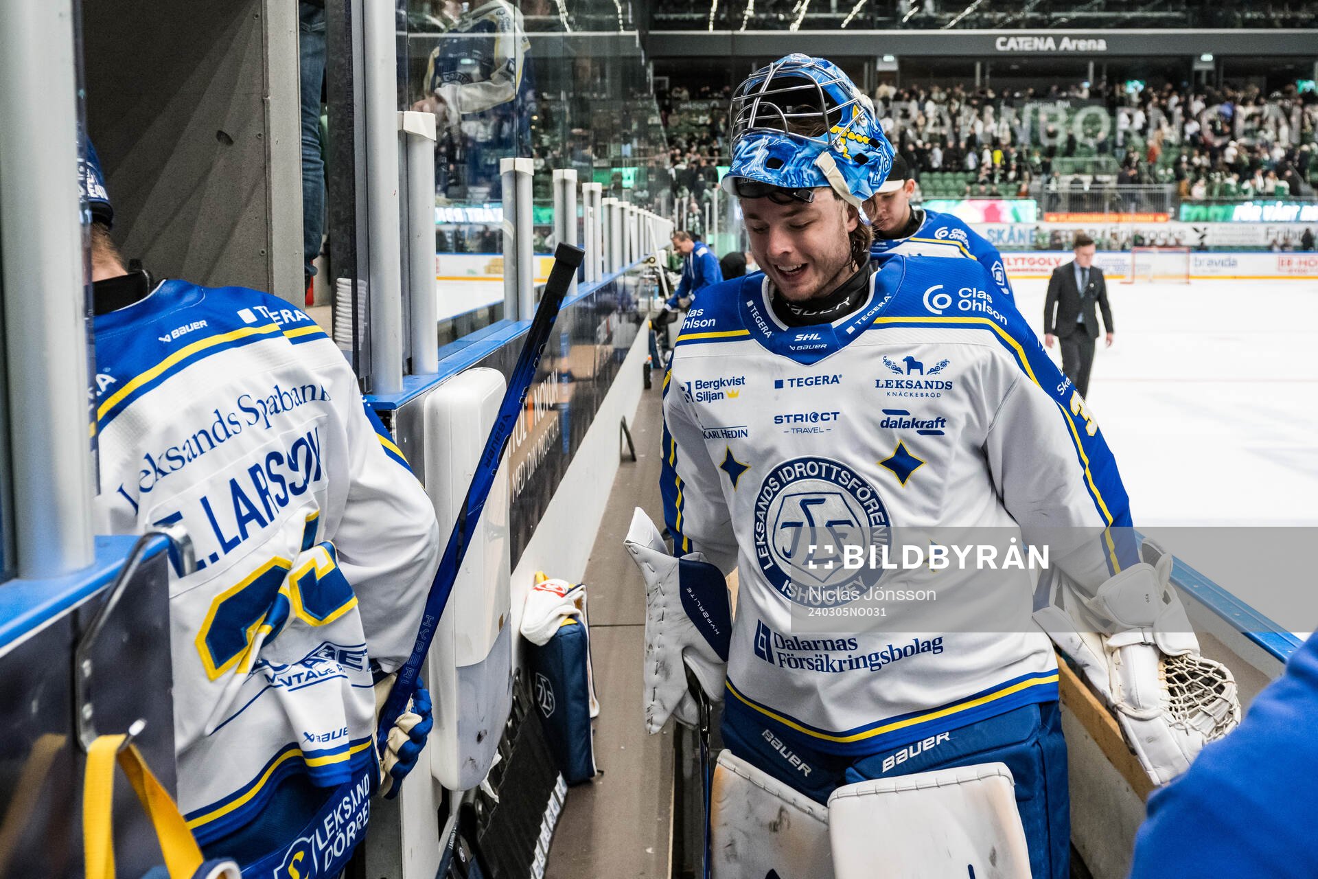 Leksands målvakt Filip Larsson