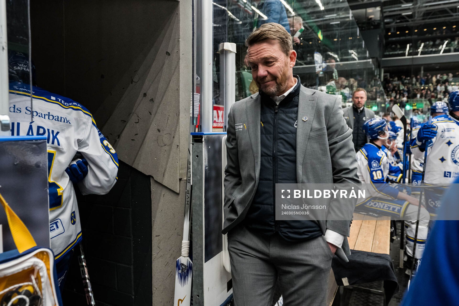 Leksands tränare Charles Berglund