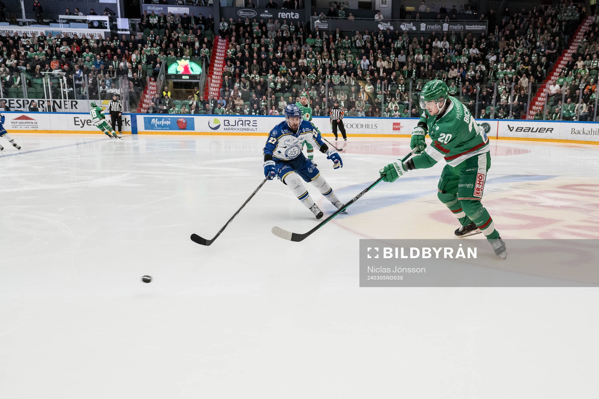 Leksands Marek Hrivik och Rögles Lian Bichsel