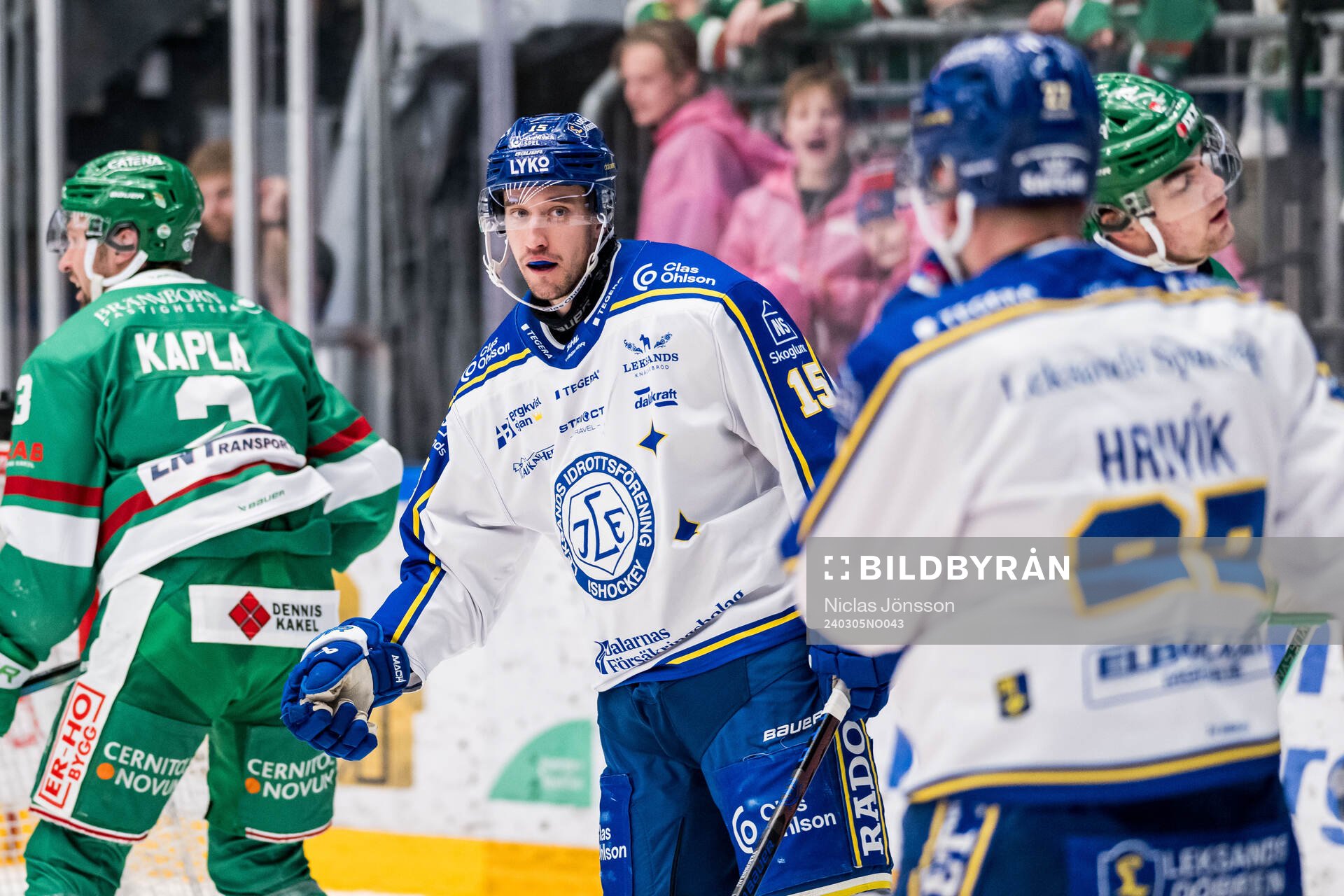 Leksands Max Veronneau jublar