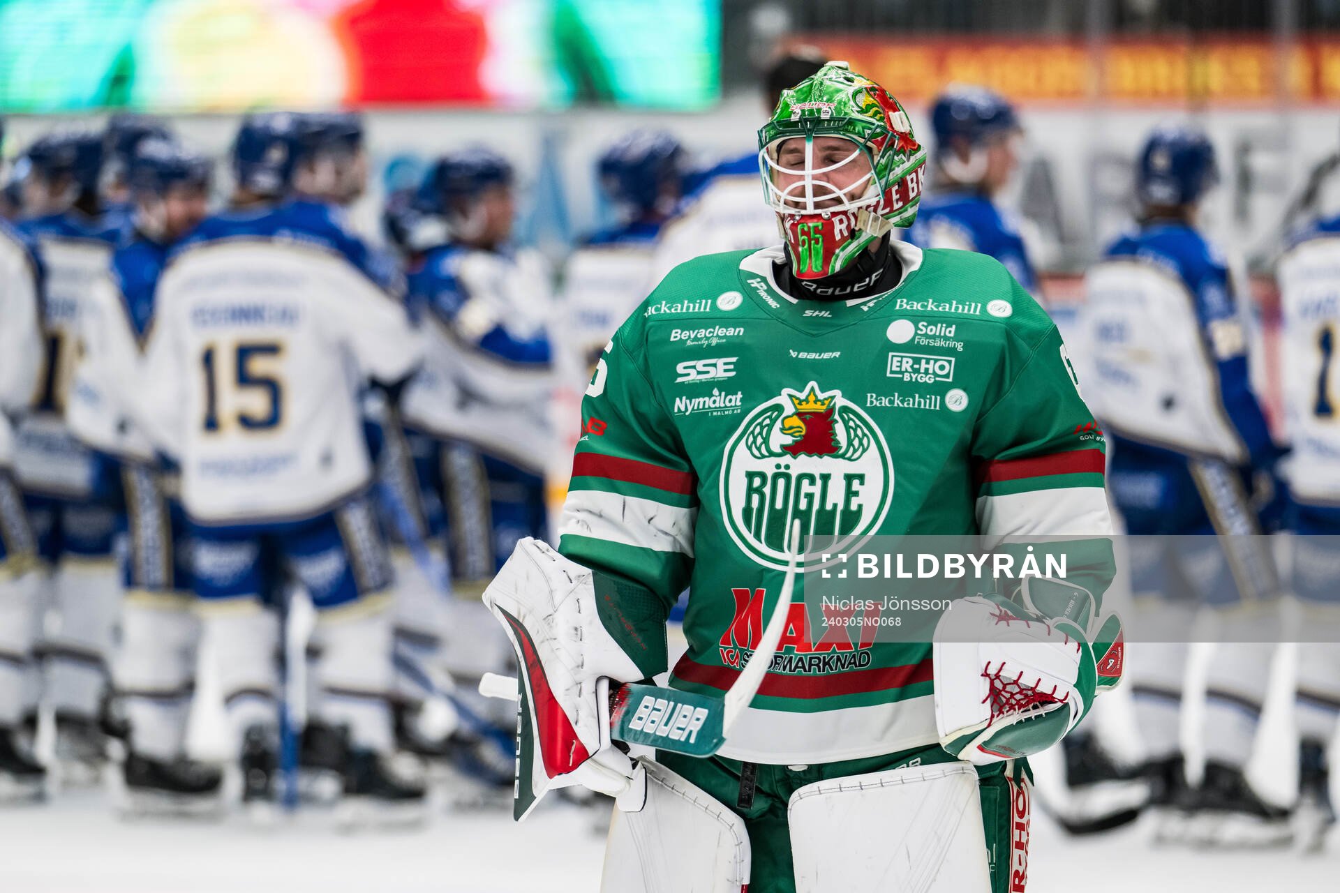 Rögles målvakt Christoffer Rifalk deppar