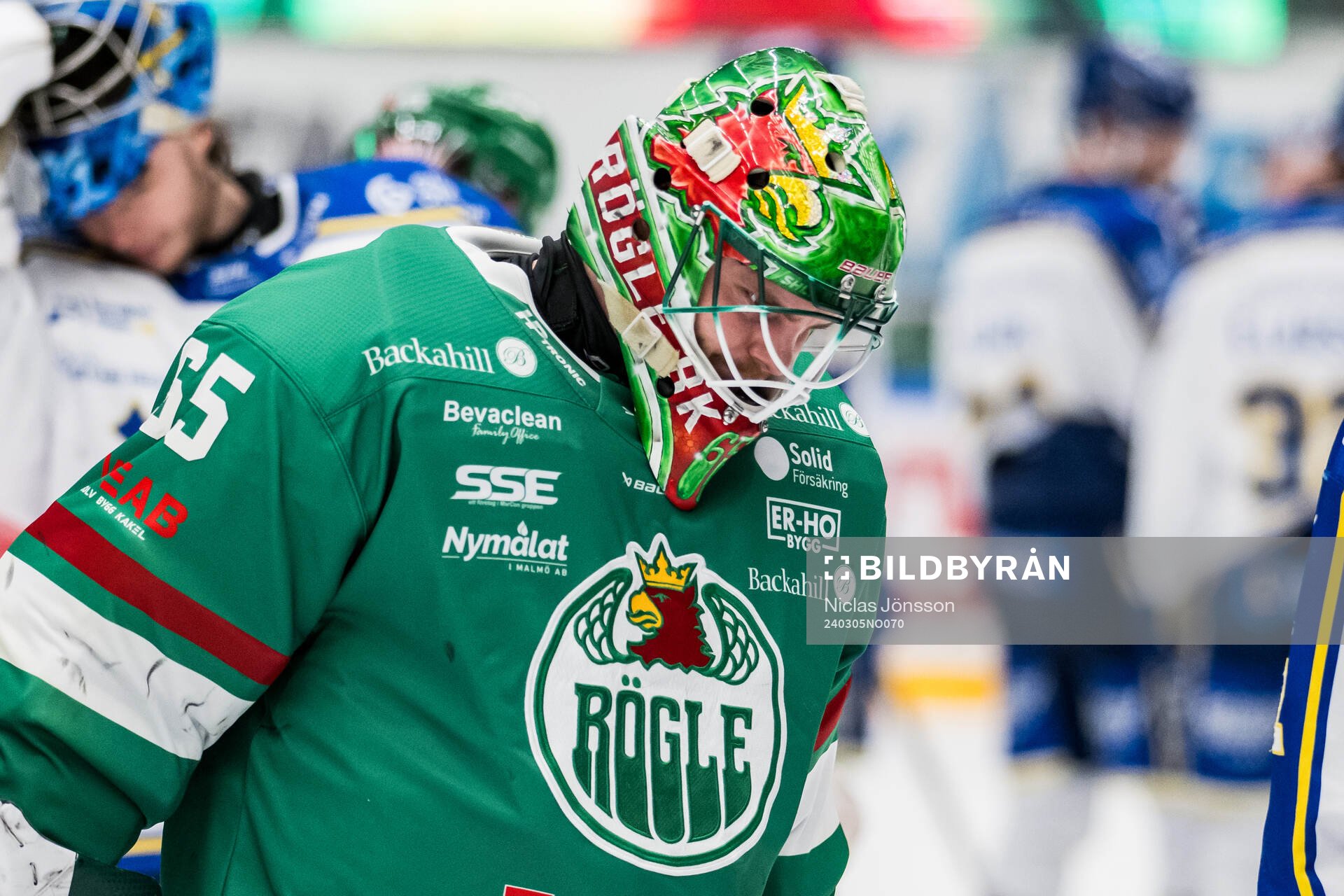Rögles målvakt Christoffer Rifalk deppar