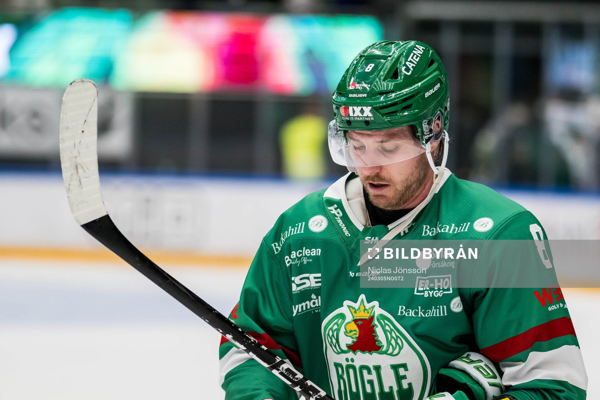 Rögles Linus Sandin deppar