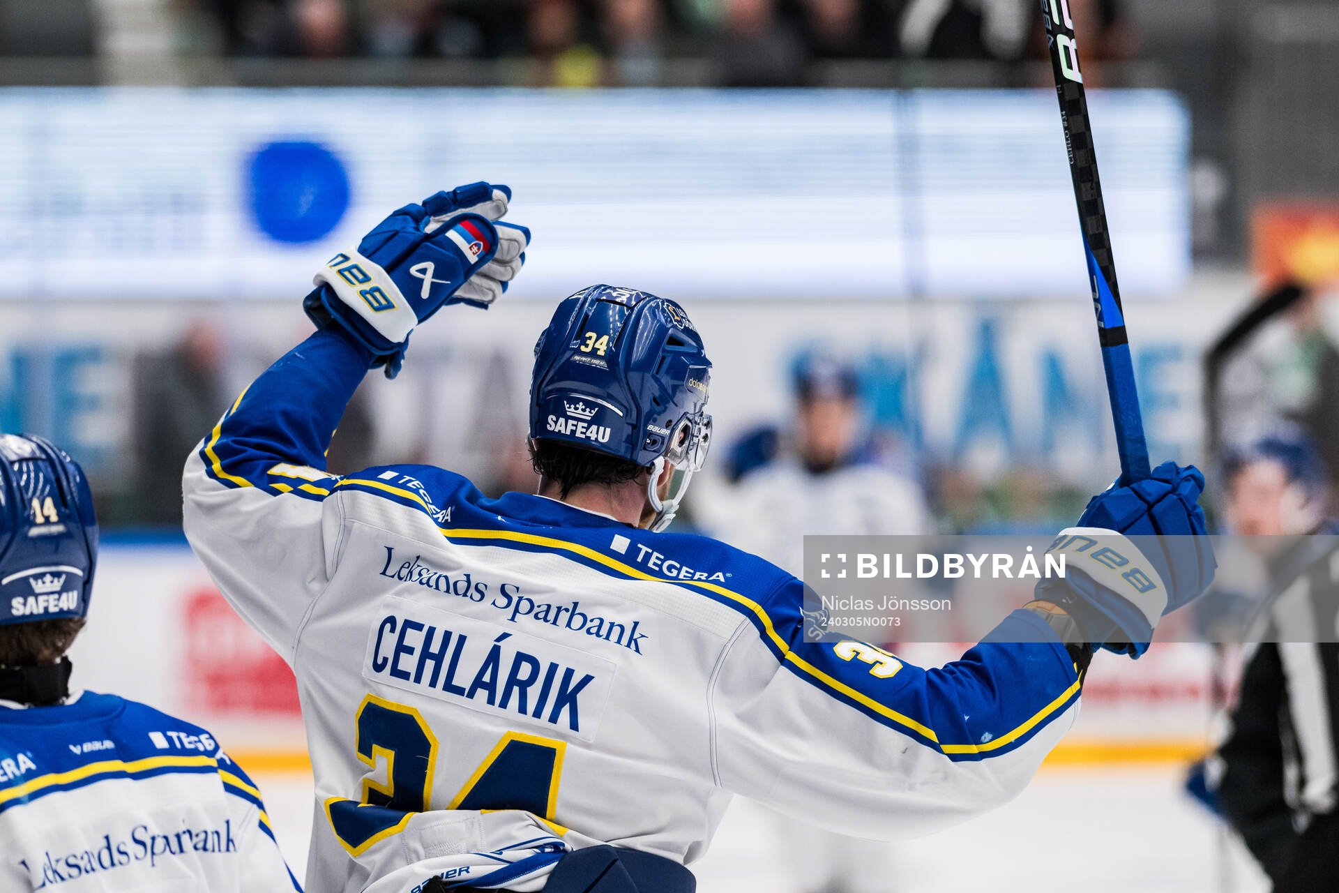 Leksands Peter Cehlarik jublar