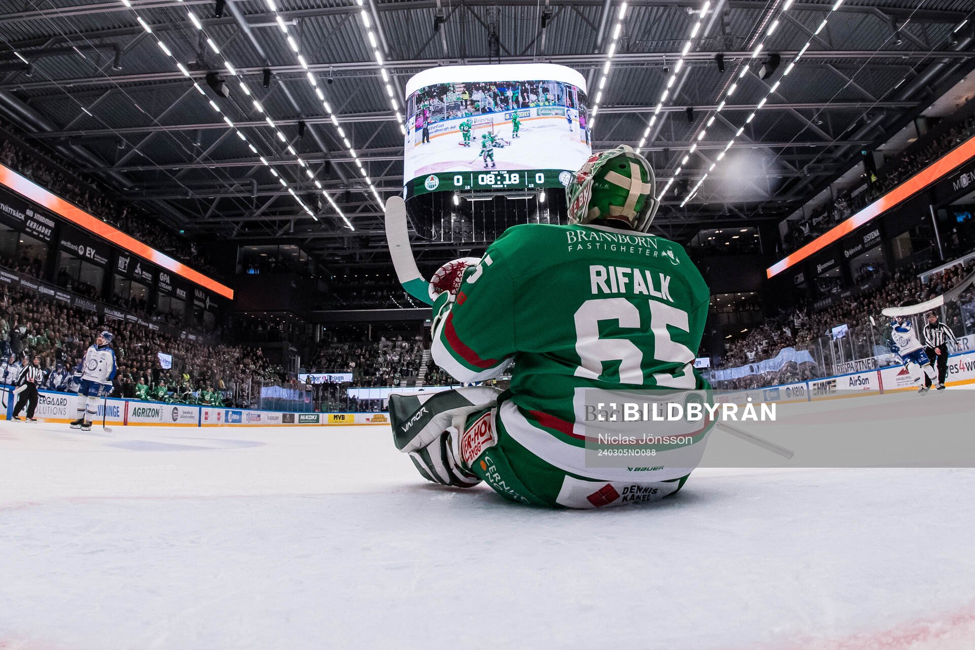 Rögles målvakt Christoffer Rifalk deppar