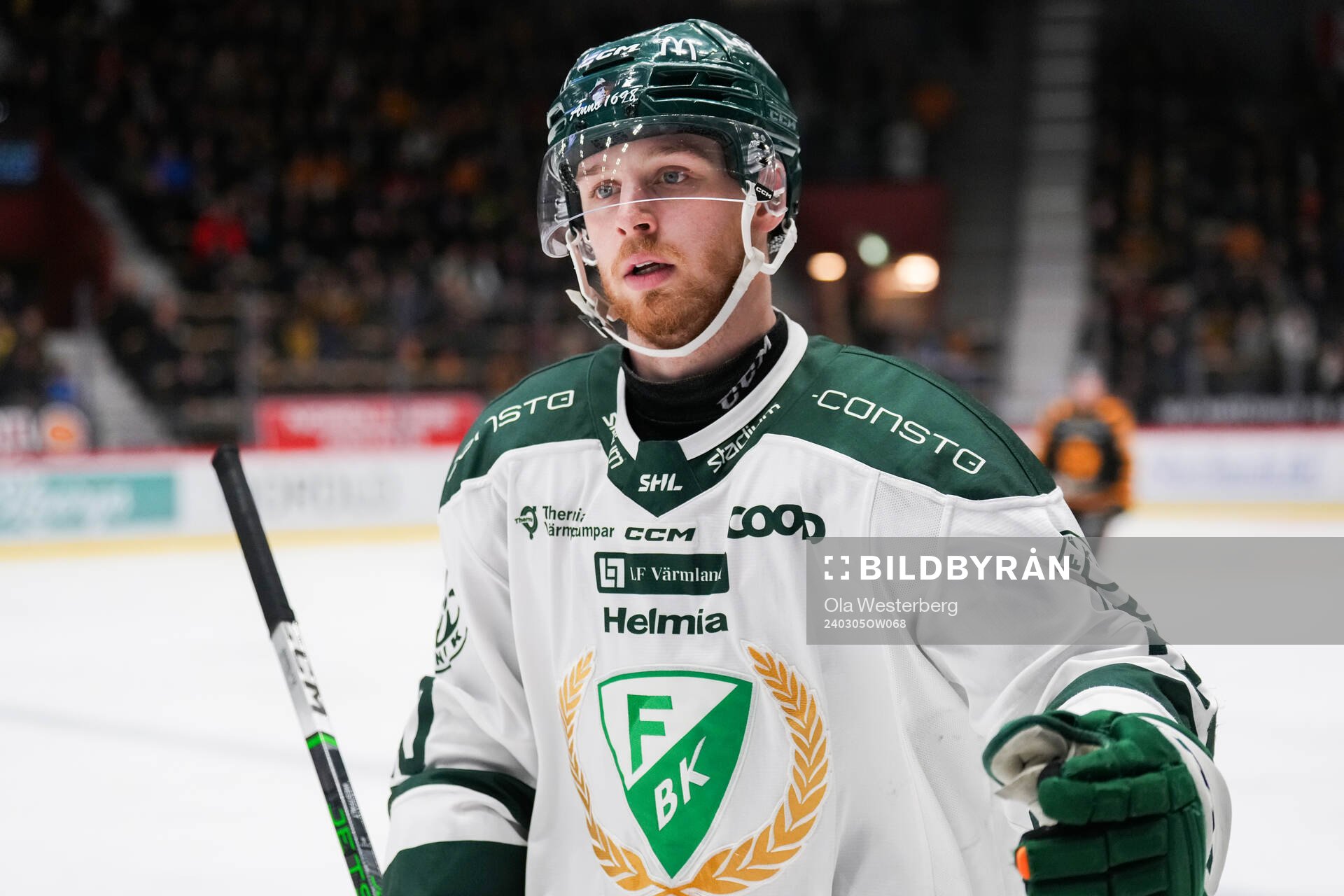 Färjestads Marcus Westfält jublar