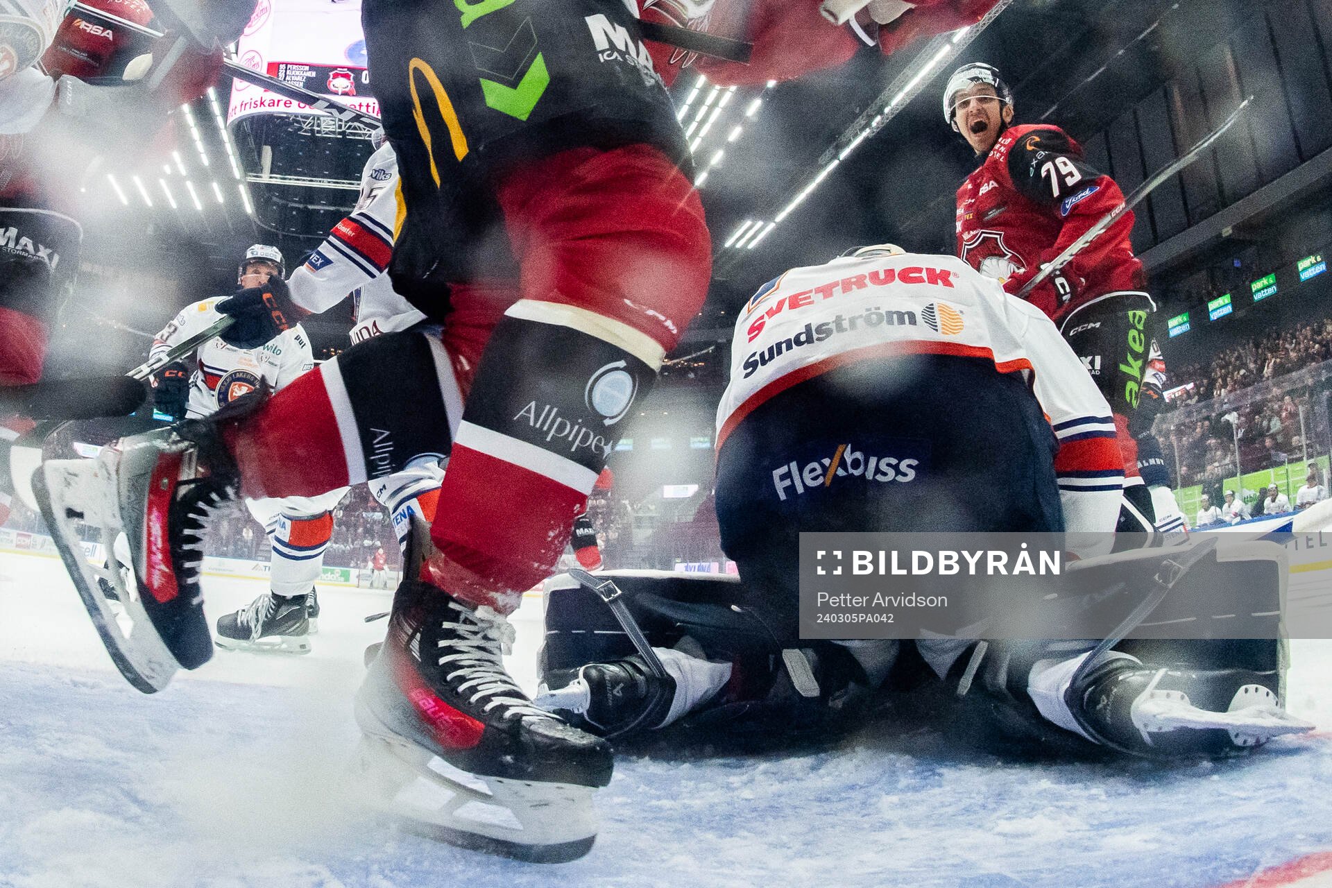 Malmö Redhawks Jakub Galvas jublar