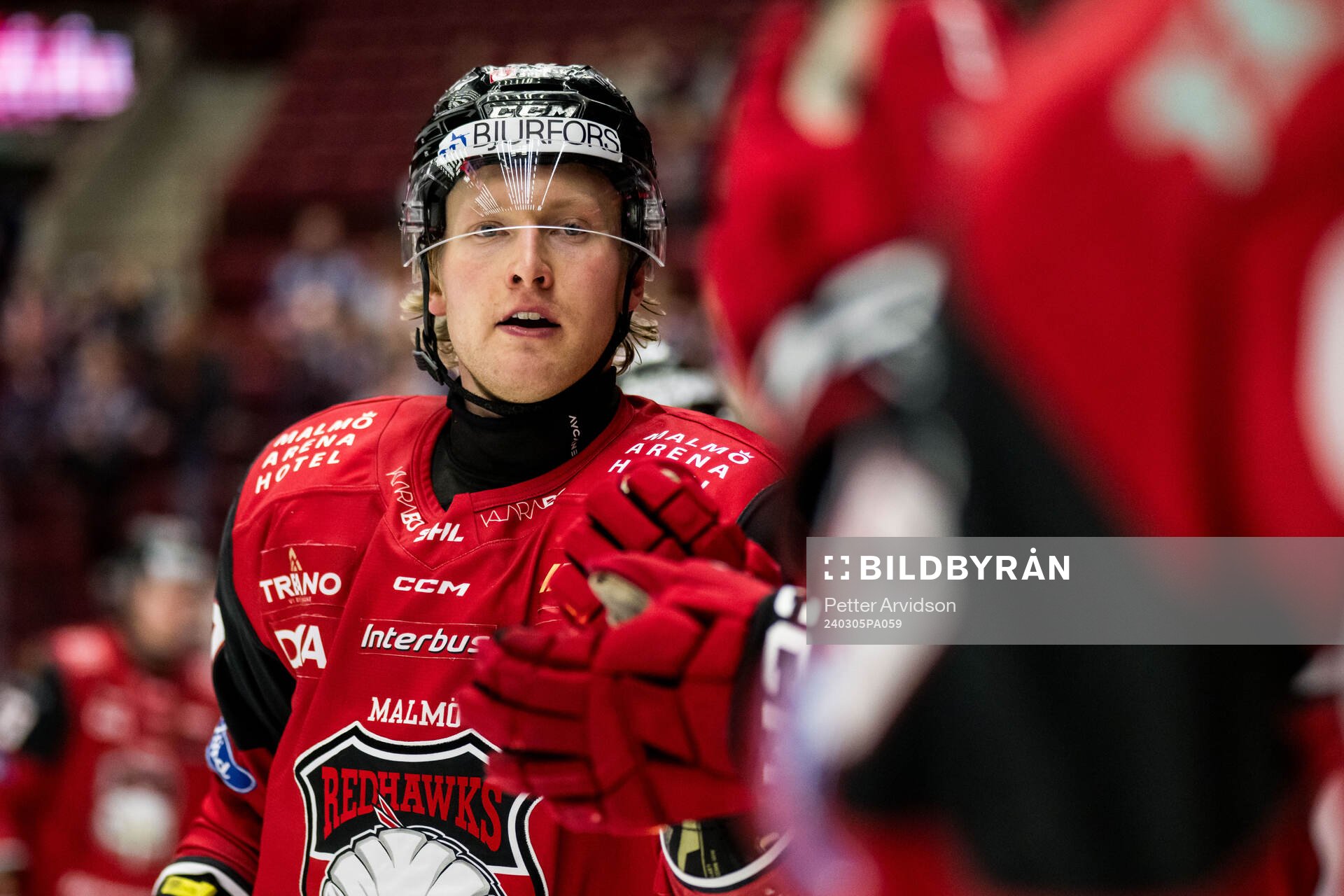 Malmö Redhawks Thomas Berg Paulsen jublar