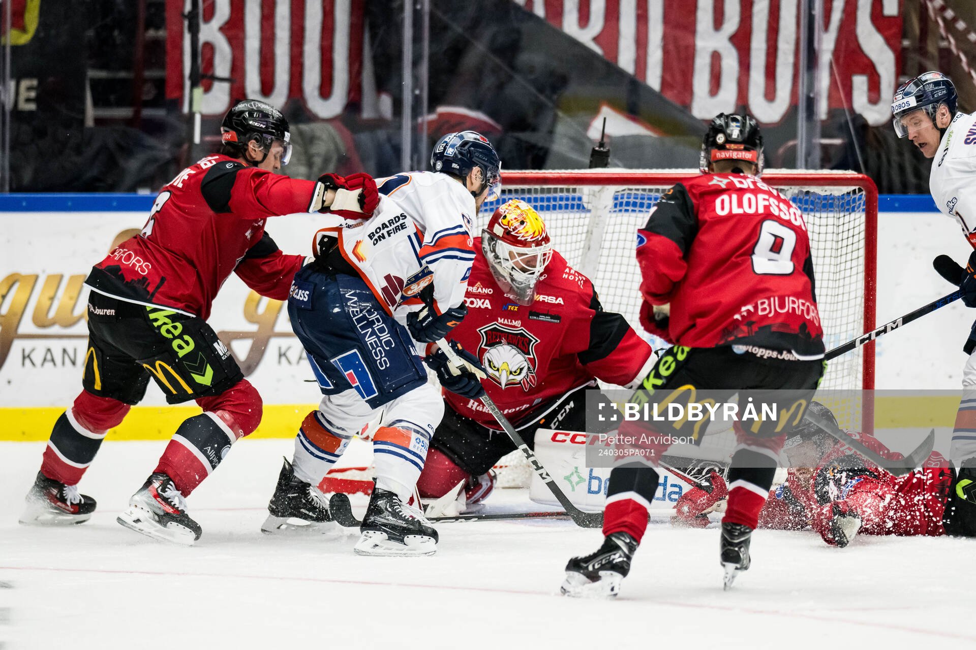 Malmö Redhawks målvakt Adam Werner