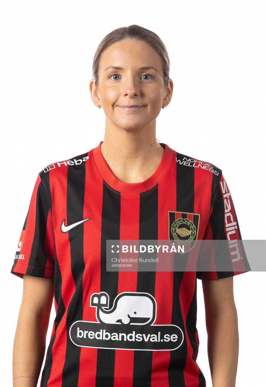 Brommapojkarnas Ellinor Johansson poserar för ett porträtt den 5 mars 2024 i Stockholm.