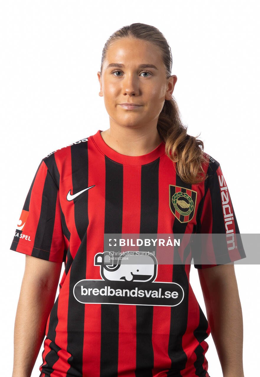 Brommapojkarnas Ebba Hjalmarsson poserar för ett porträtt den 5 mars 2024 i Stockholm.