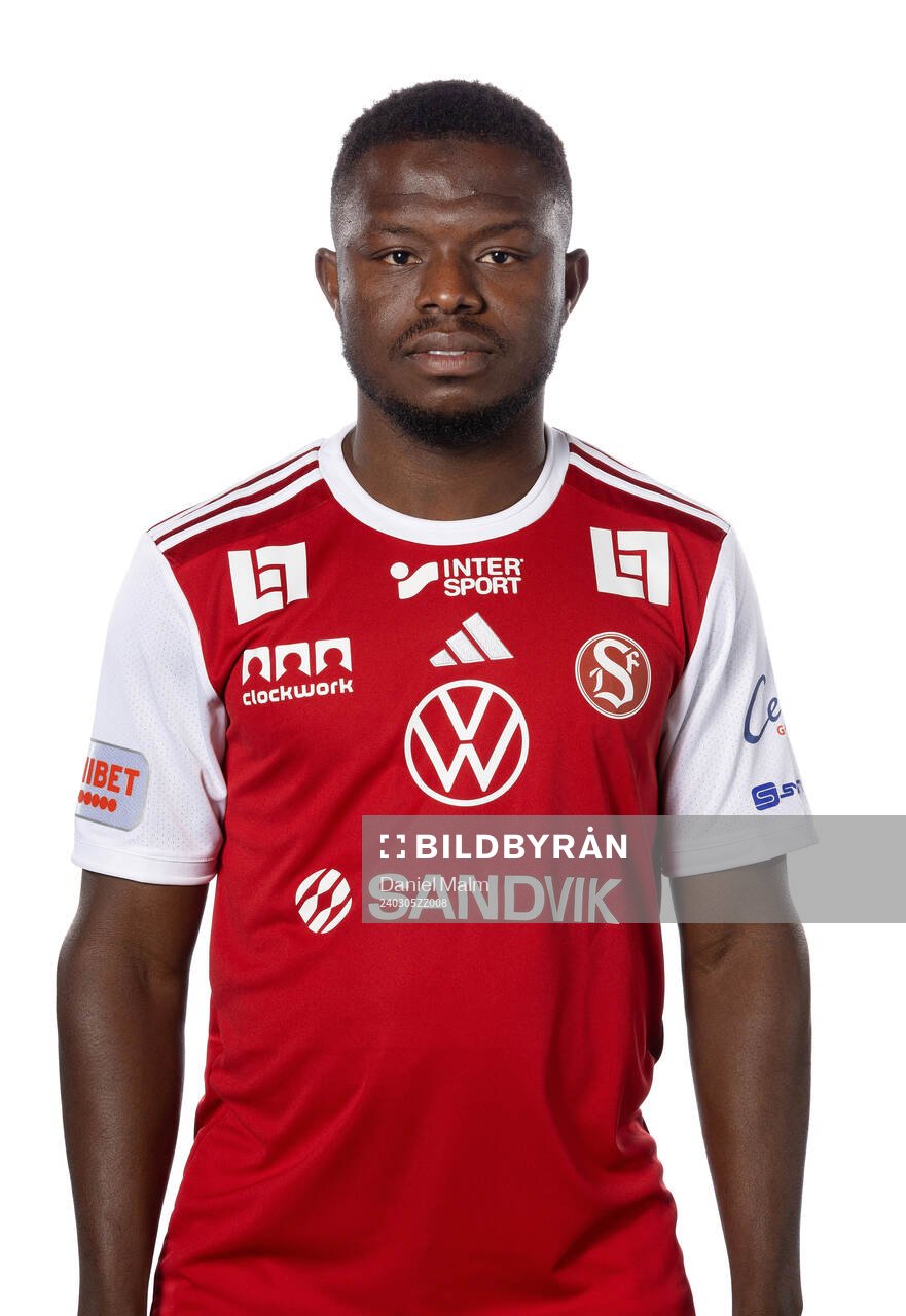 Sandvikens Sadat Abubakari poserar för ett porträtt den 5 mars 2024 i Sandviken.