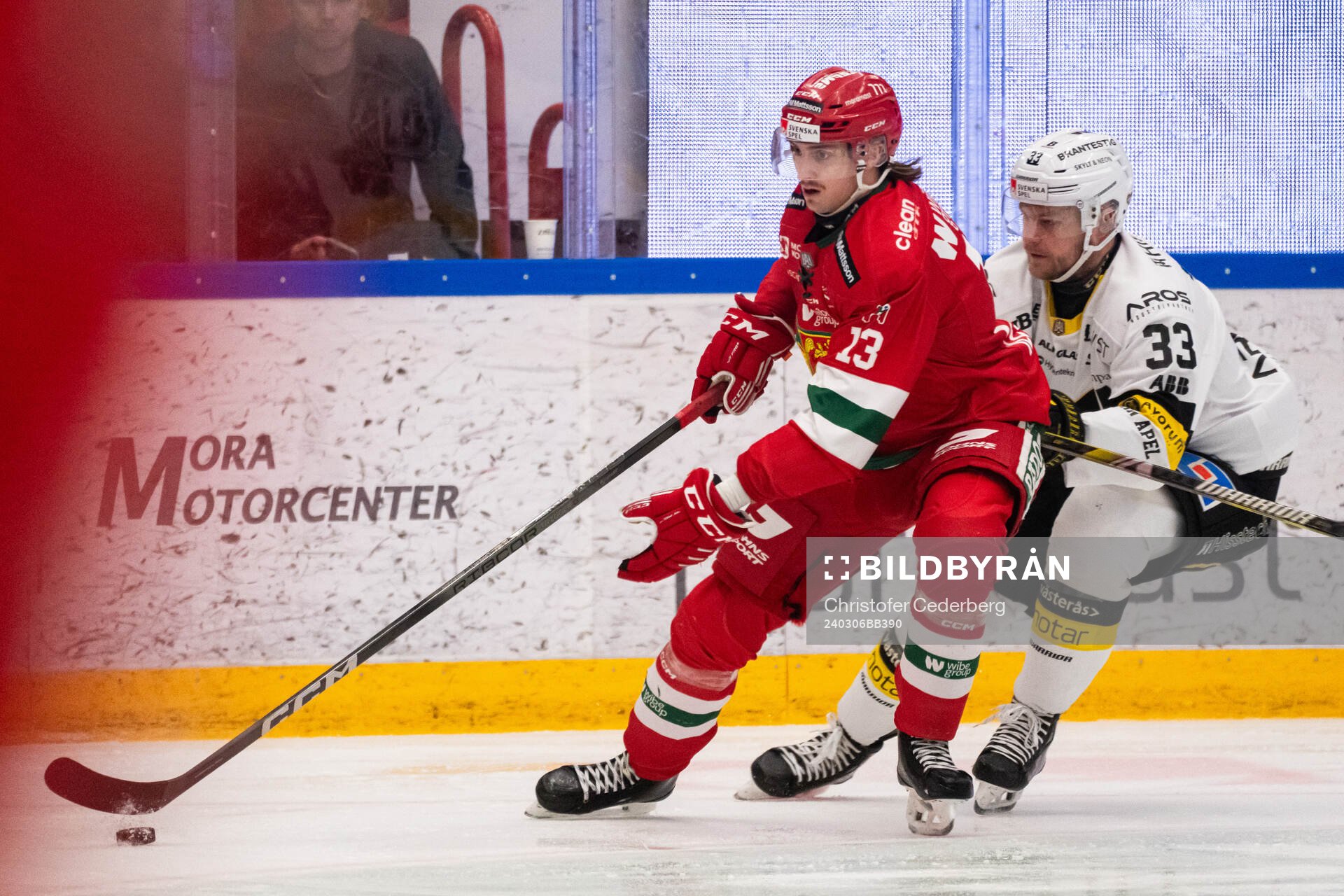 Moras Fabian Ilestedt och Västerås Oliver Bohm