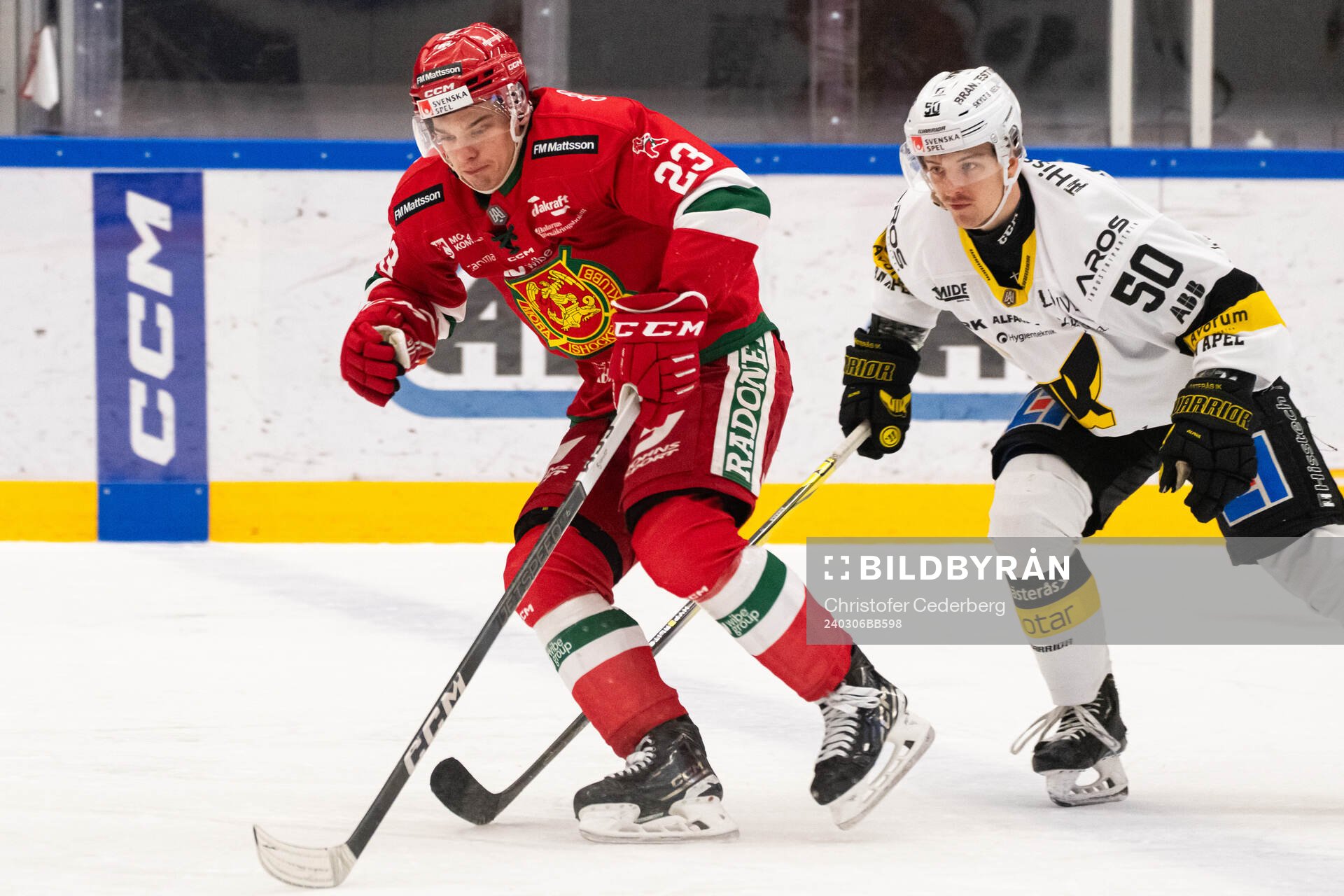 Moras Chad Yetman och Västerås Hugo Rikkilä
