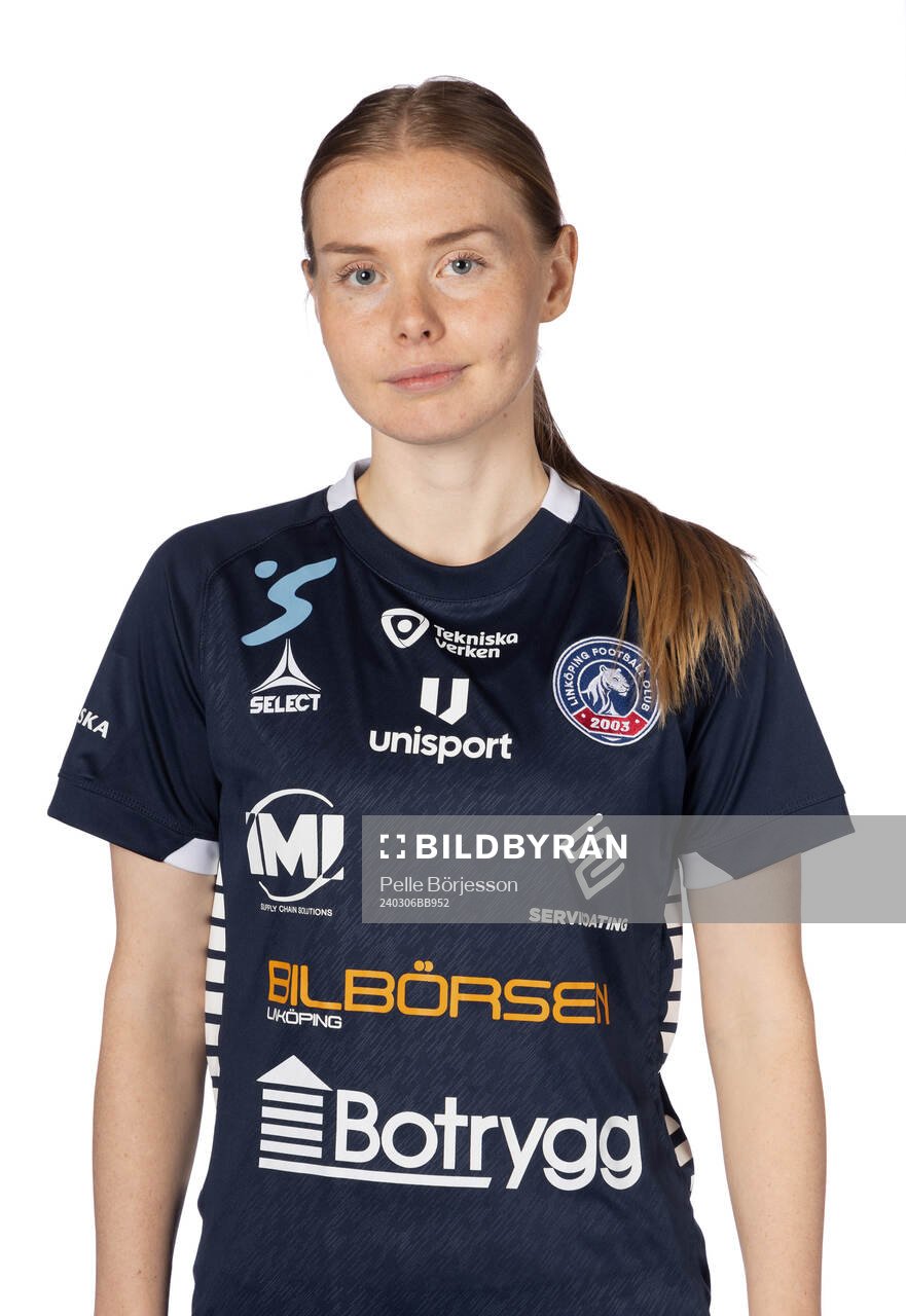 Linköpings Malin Johnsen Brenn poserar för ett porträtt den 6 mars 2024 i Linköping.