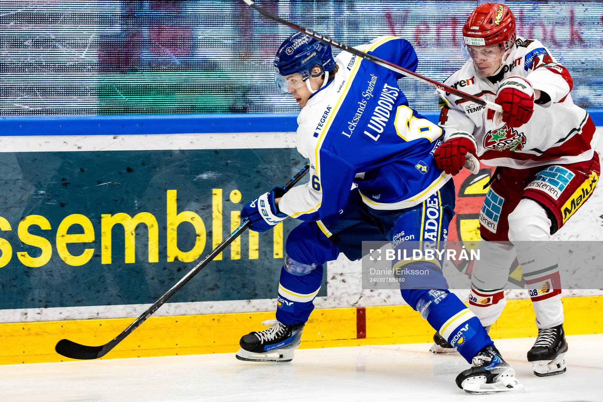 Leksands Alexander Lundqvist och MoDos Erik Walli Walterholm