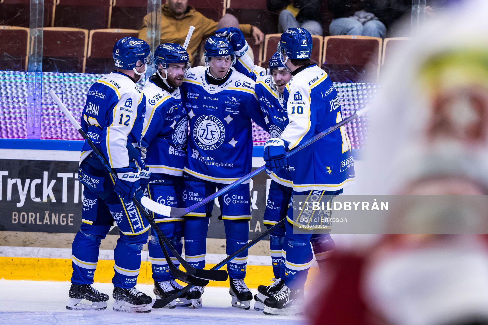 Leksands Olle Alsing jublar