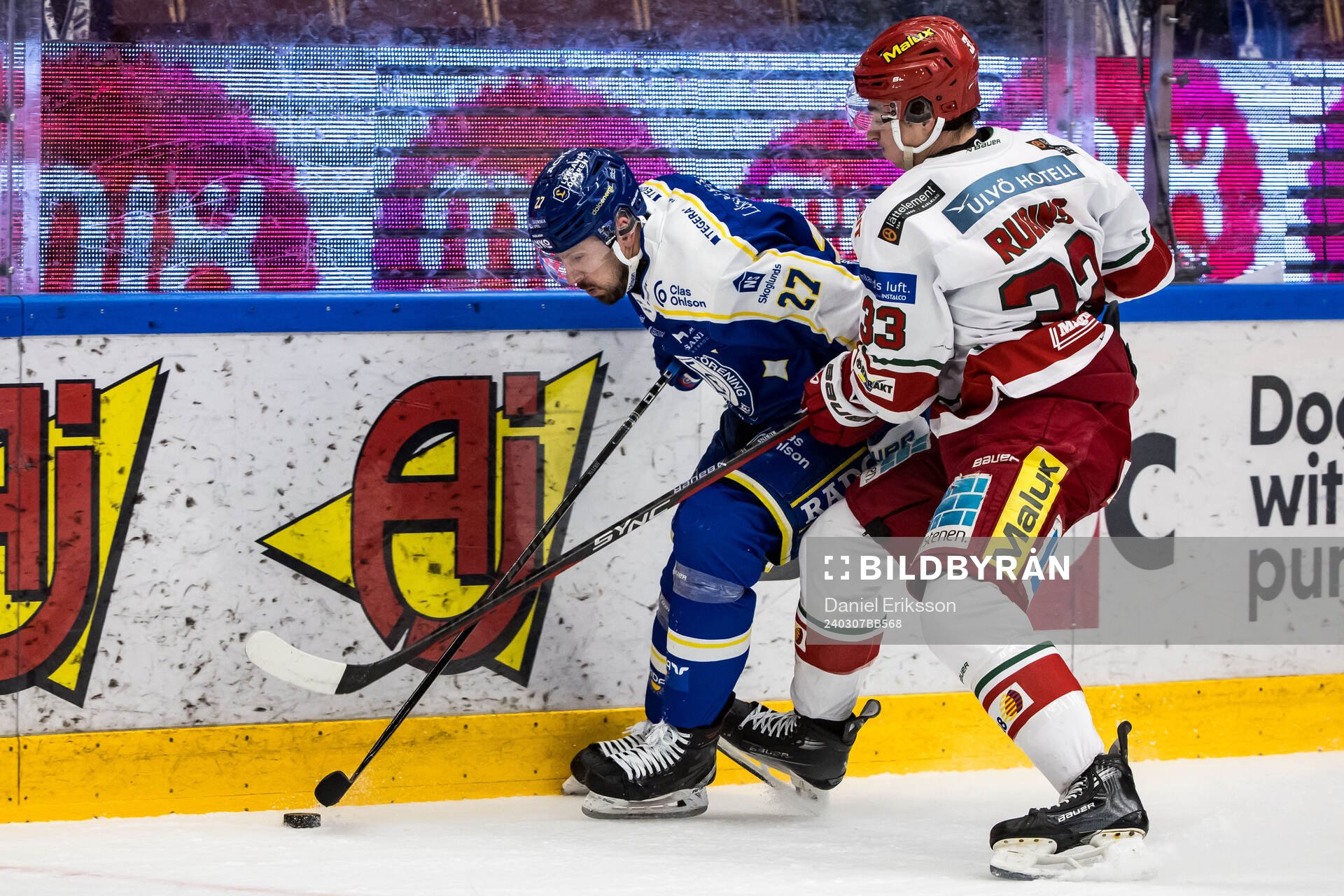 Leksands Marek Hrivik och MoDos Kristians Rubins