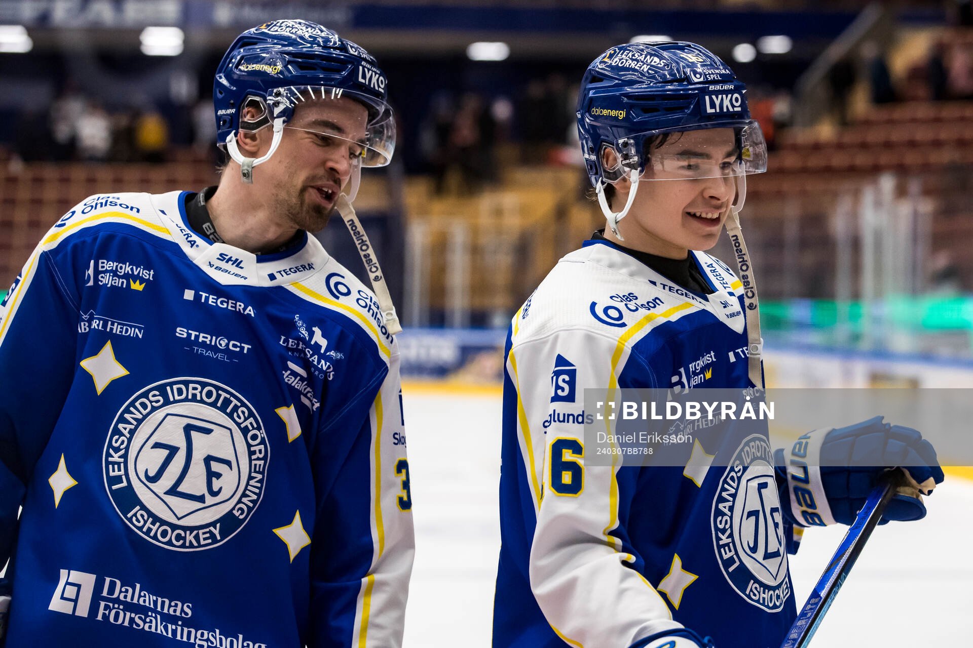 Leksands Eddie Larsson och Leksands Felix Unger Sörum