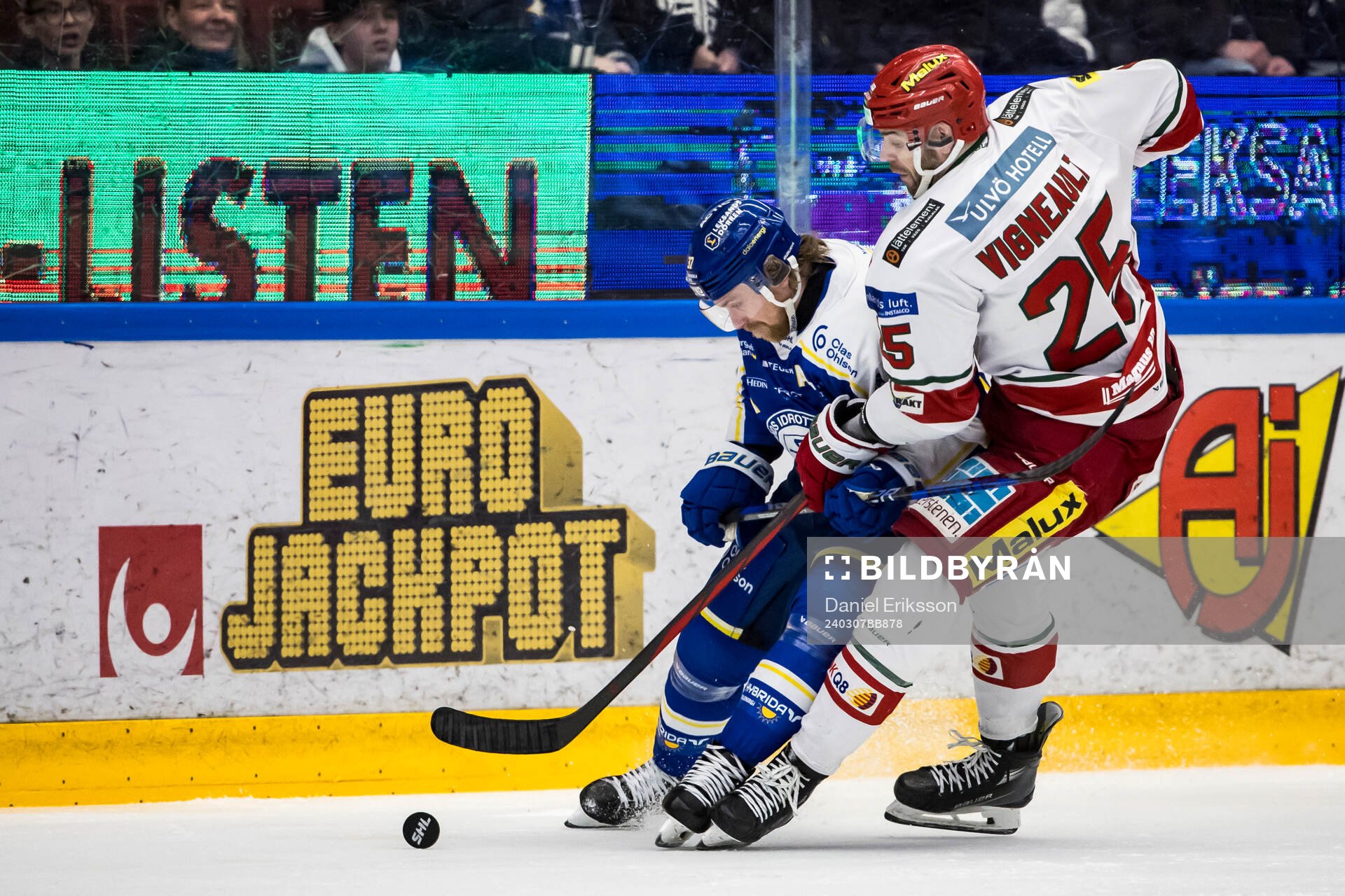 Leksands Anton Lindholm och MoDos Sam Vigneault