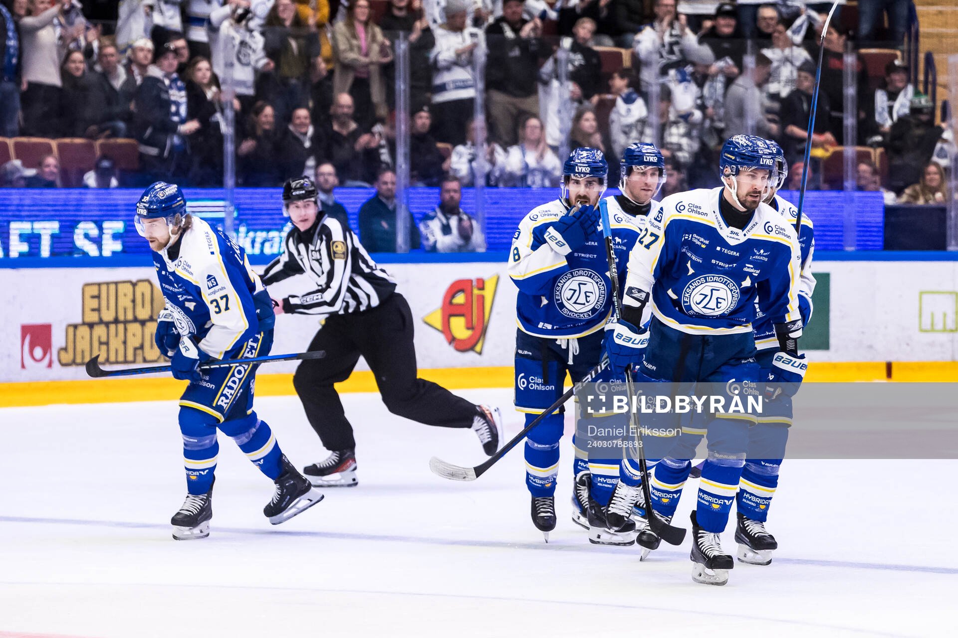 Leksands Marek Hrivik jubel