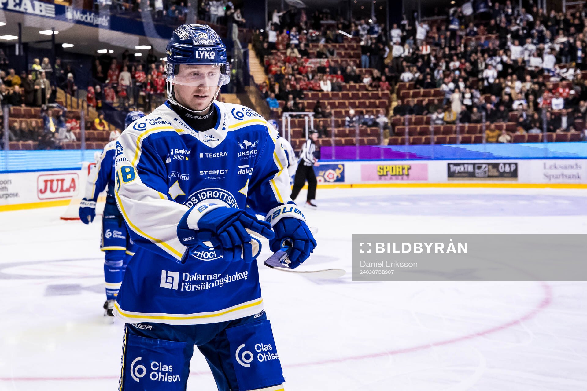 Leksands Olle Alsing jublar