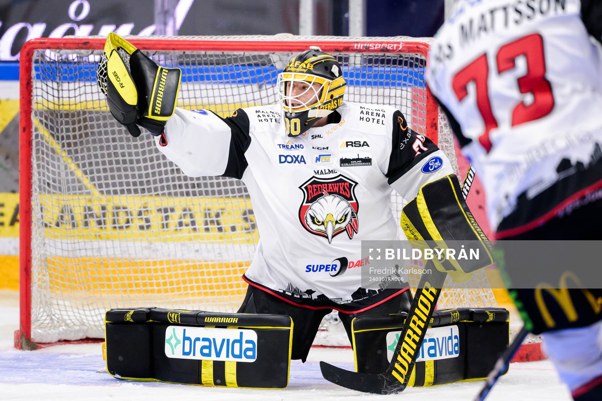 Malmö Redhawks målvakt Ian Blomquist
