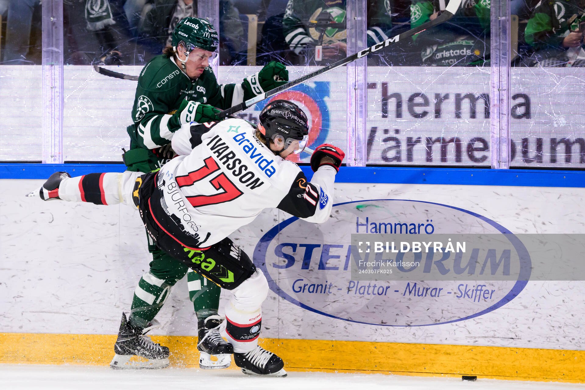 Färjestads Joakim Nygård och Malmö Redhawks Johan