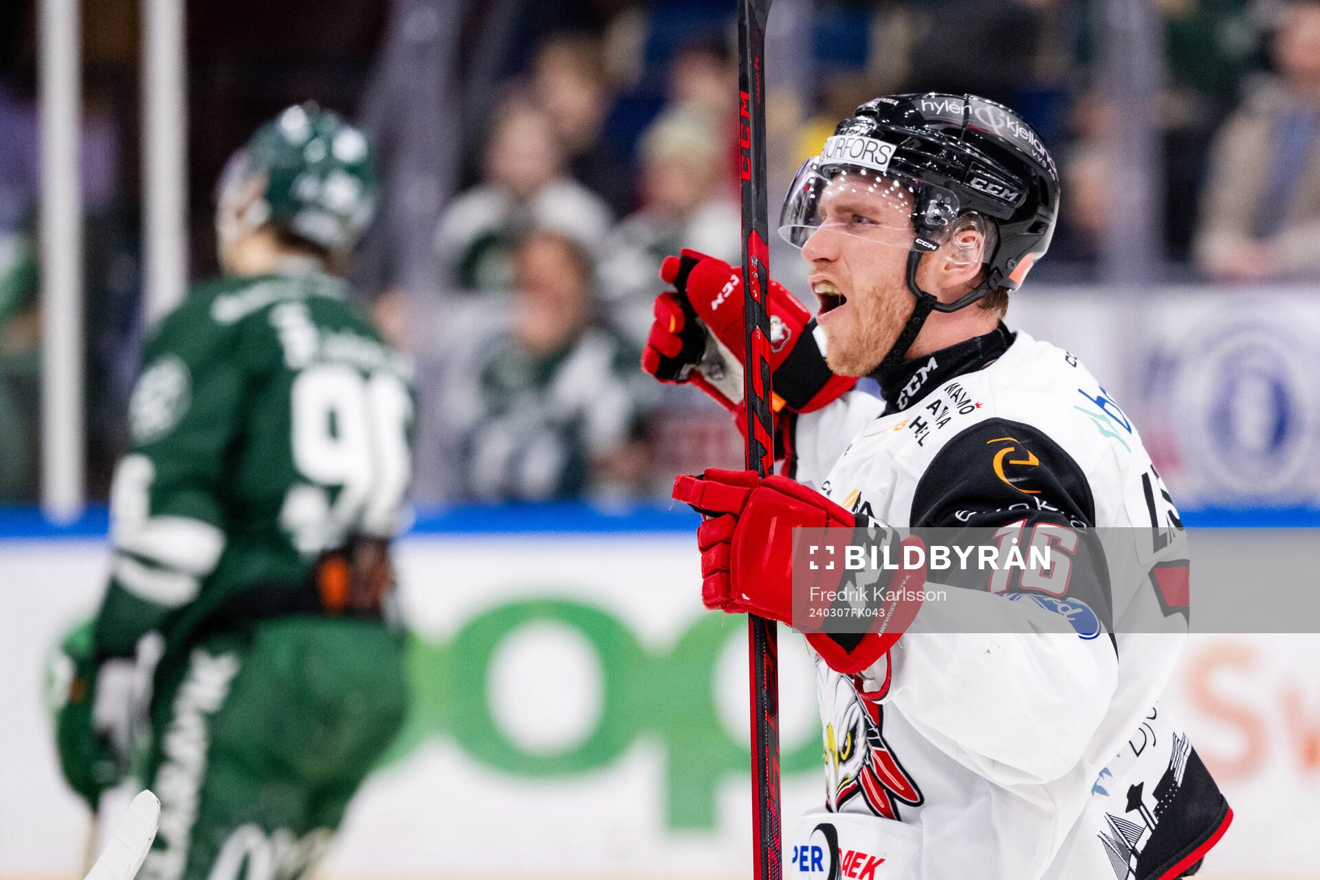 Malmö Redhawks Matias Lassen jublar