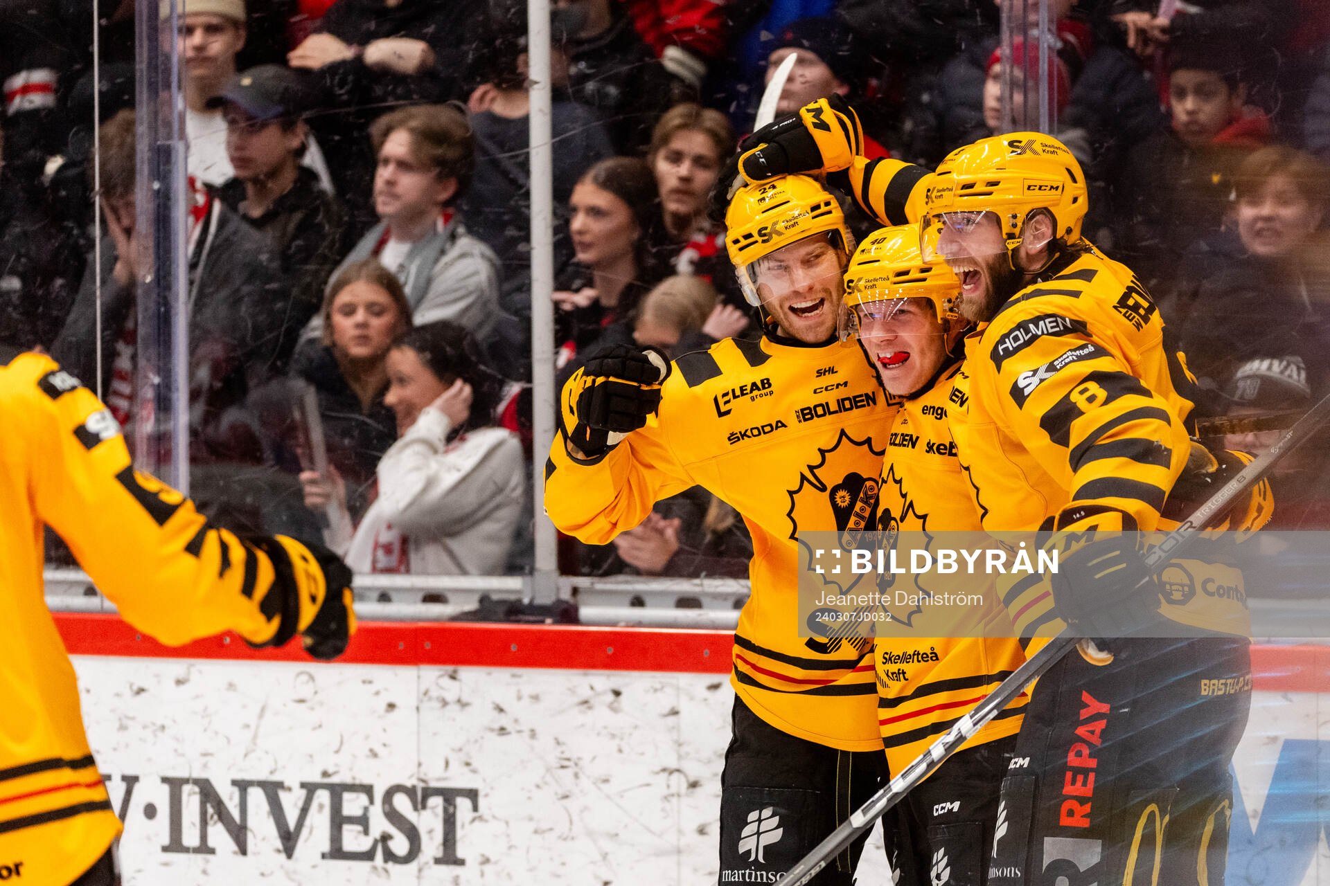 Skellefteås Petter Granberg jublar