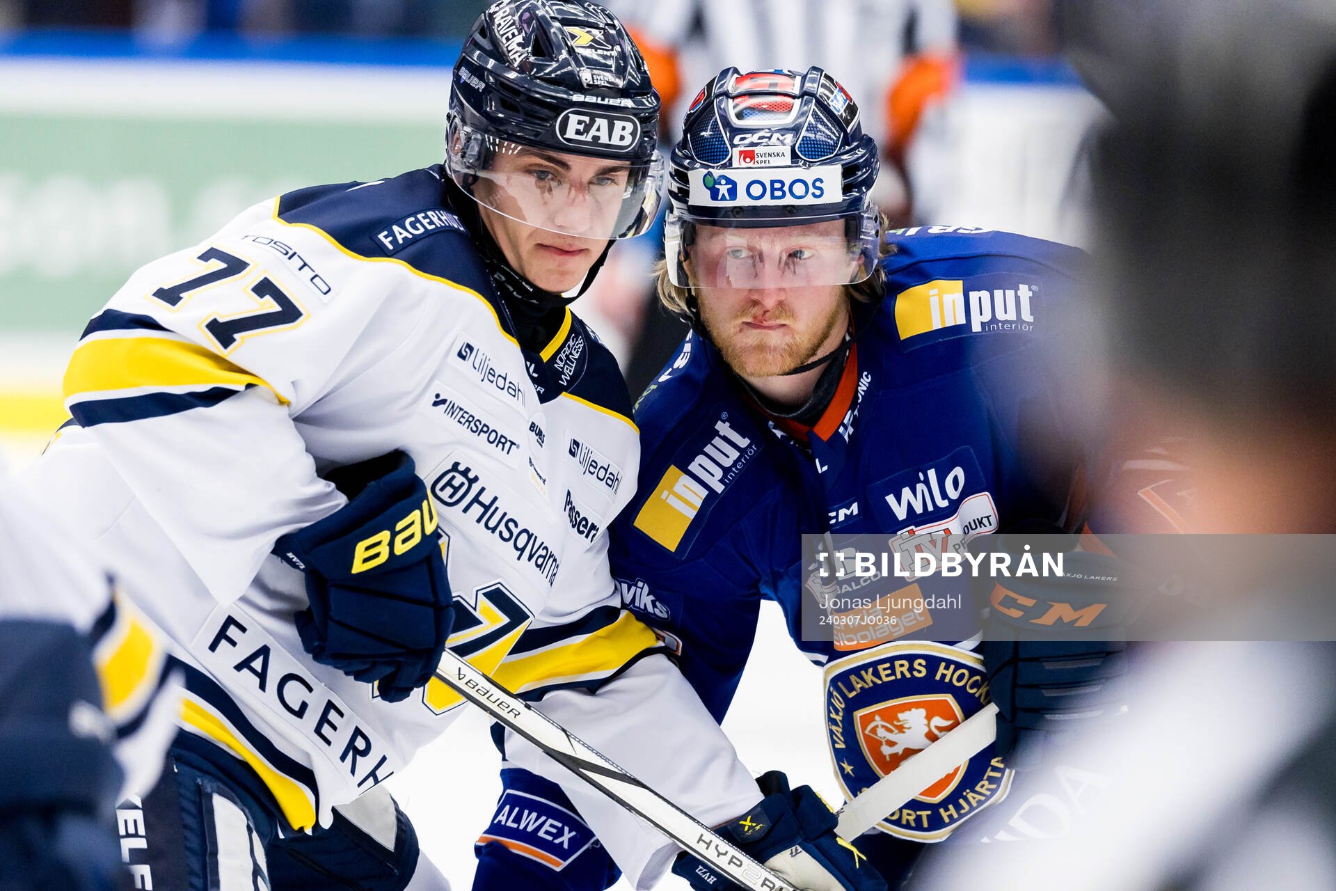 HV71s Herman Hansson och Växjös Joachim Blichfeld