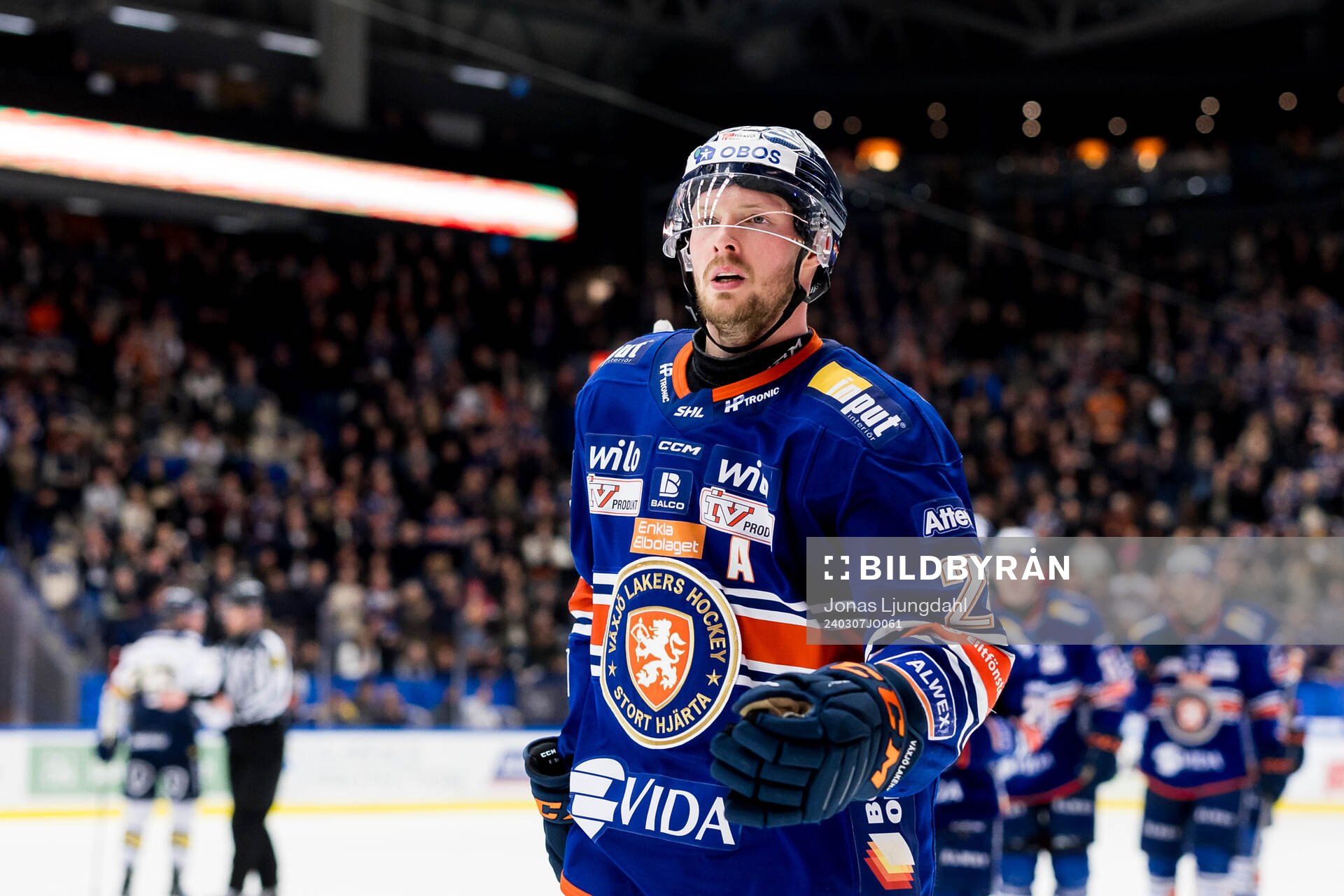 Växjös Martin Lundberg jublar