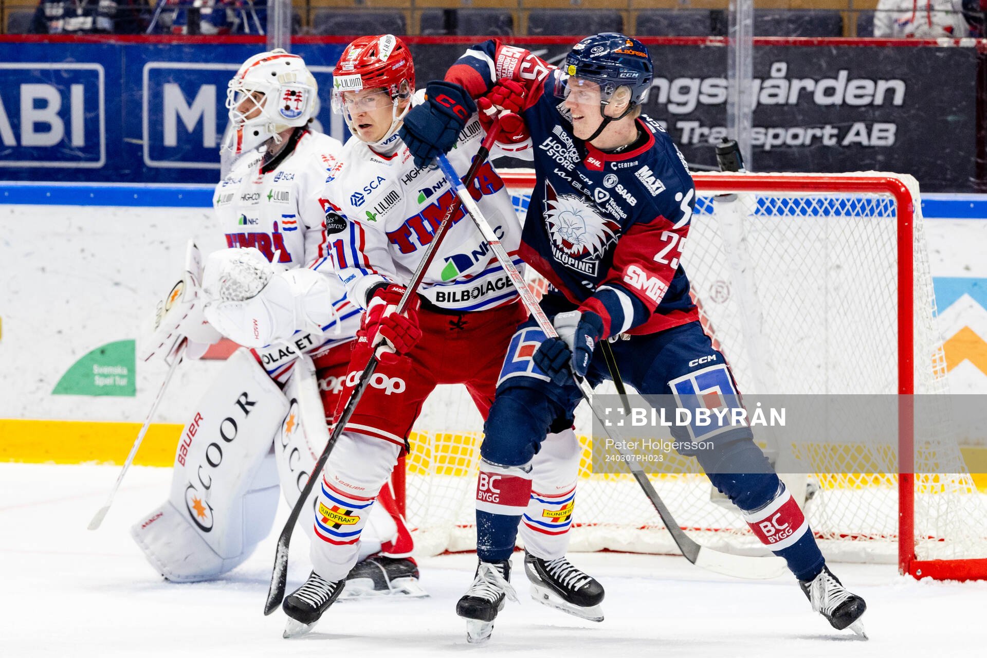 Timrås Axel Rindell och Linköpings Filip Bystedt