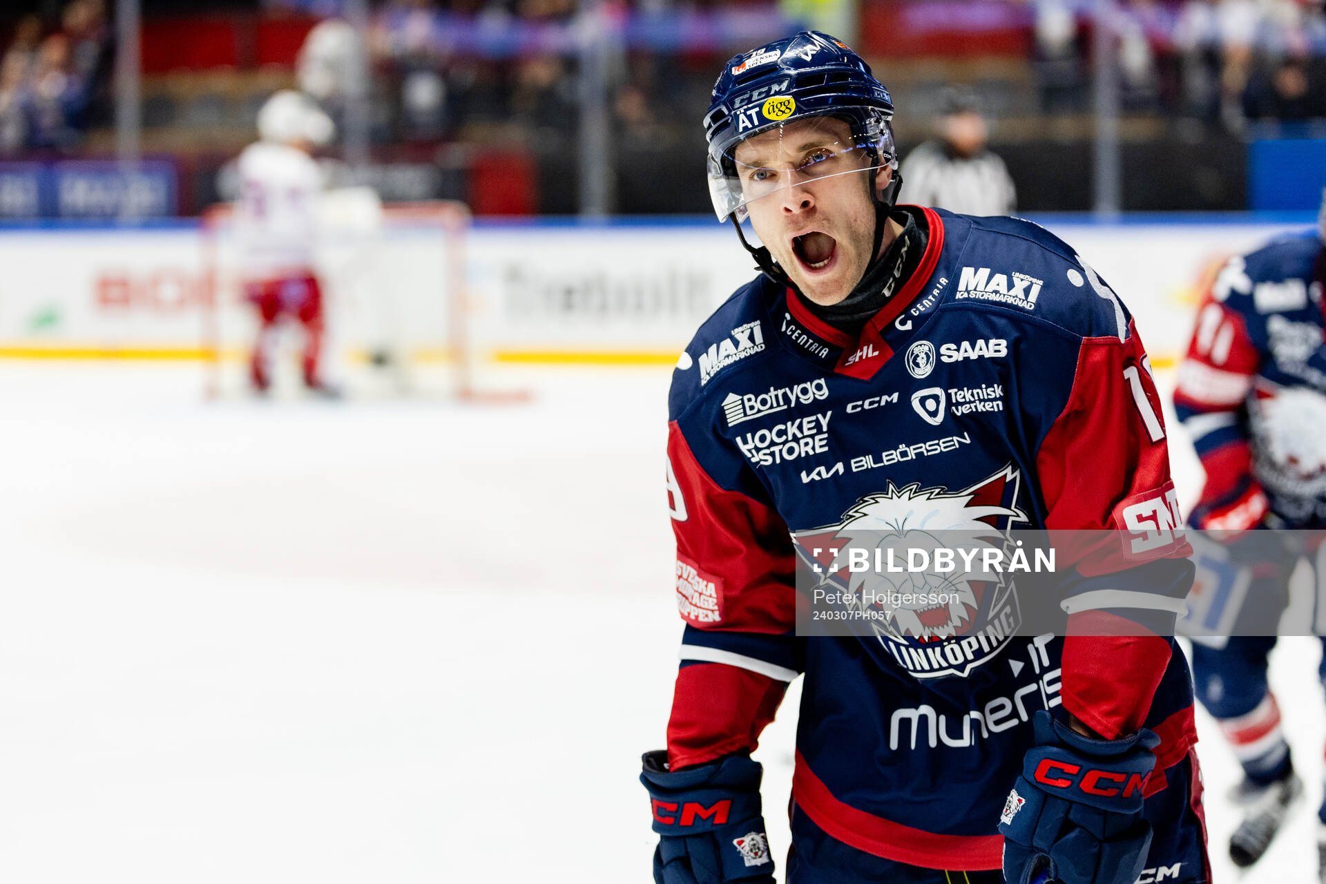 Linköpings Patrick Russell jublar