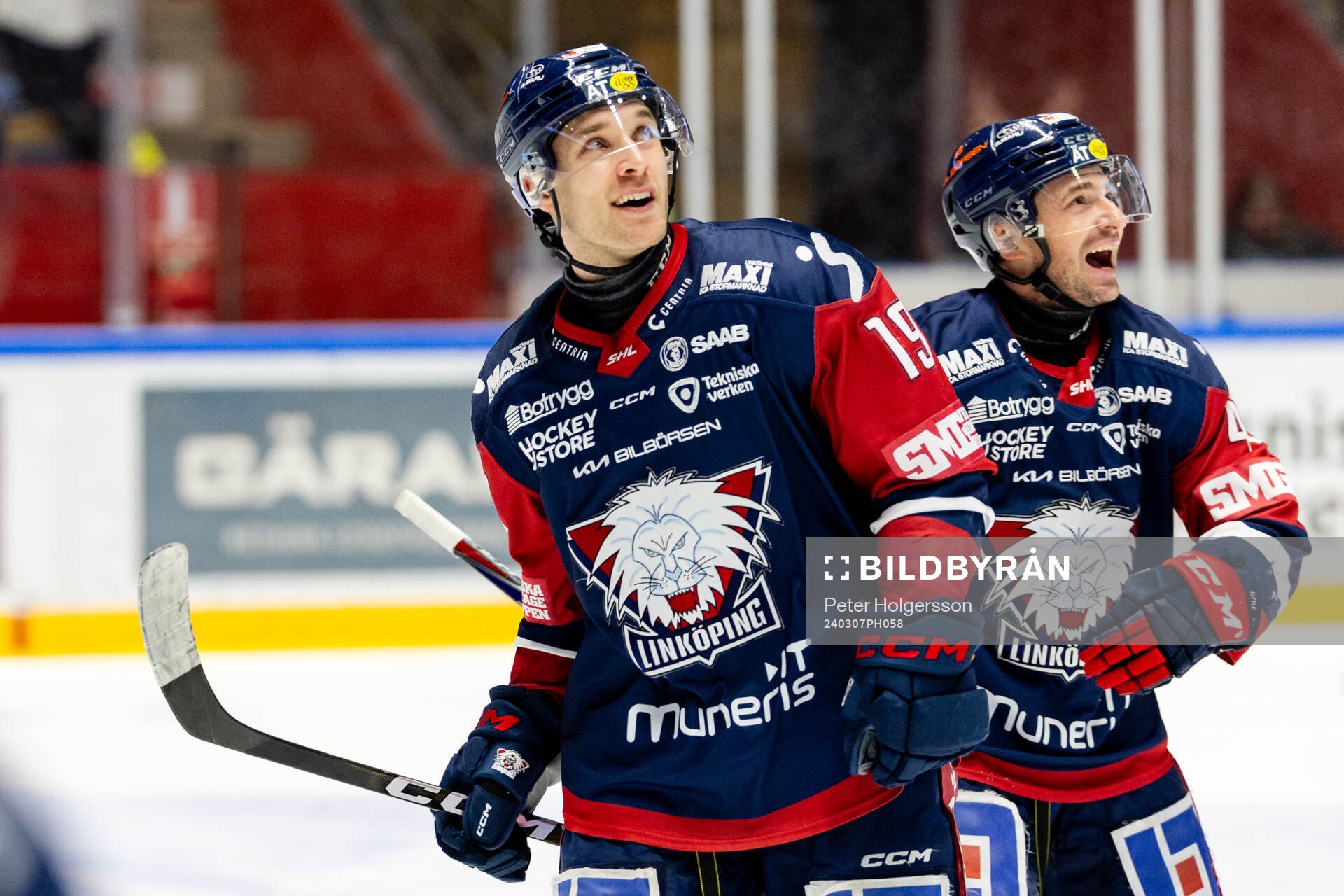 Linköpings Patrick Russell jublar