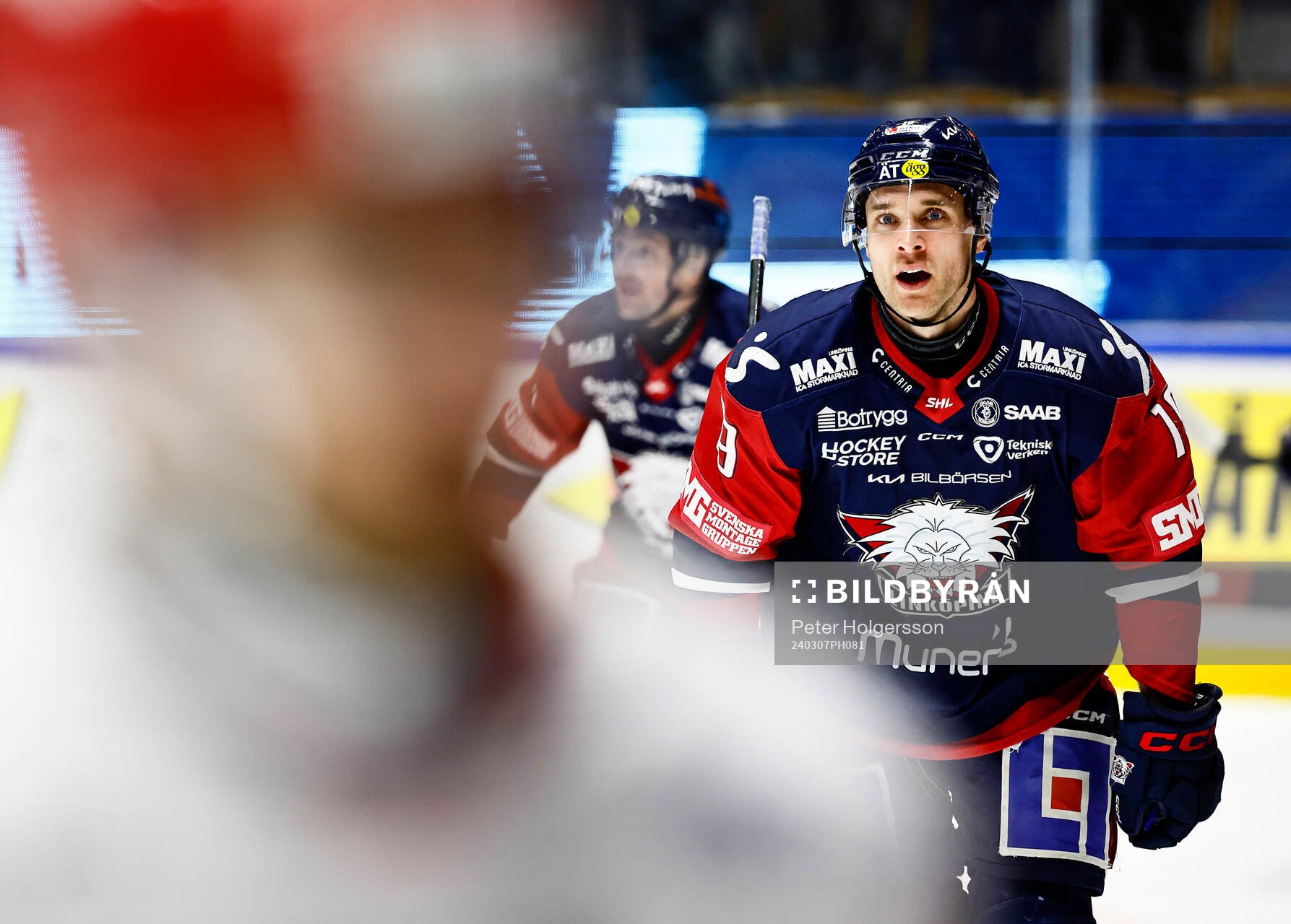 Linköpings Patrick Russell jublar