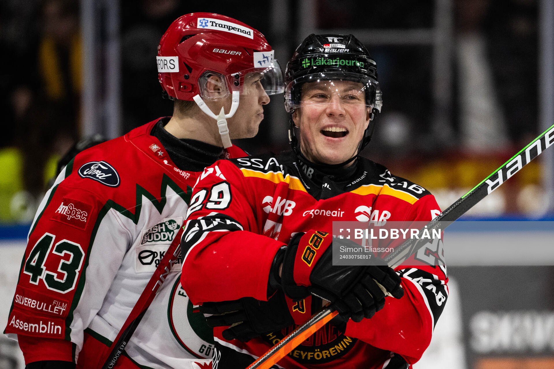 Frölundas Tom Nilsson och Luleås Erik Gustafsson