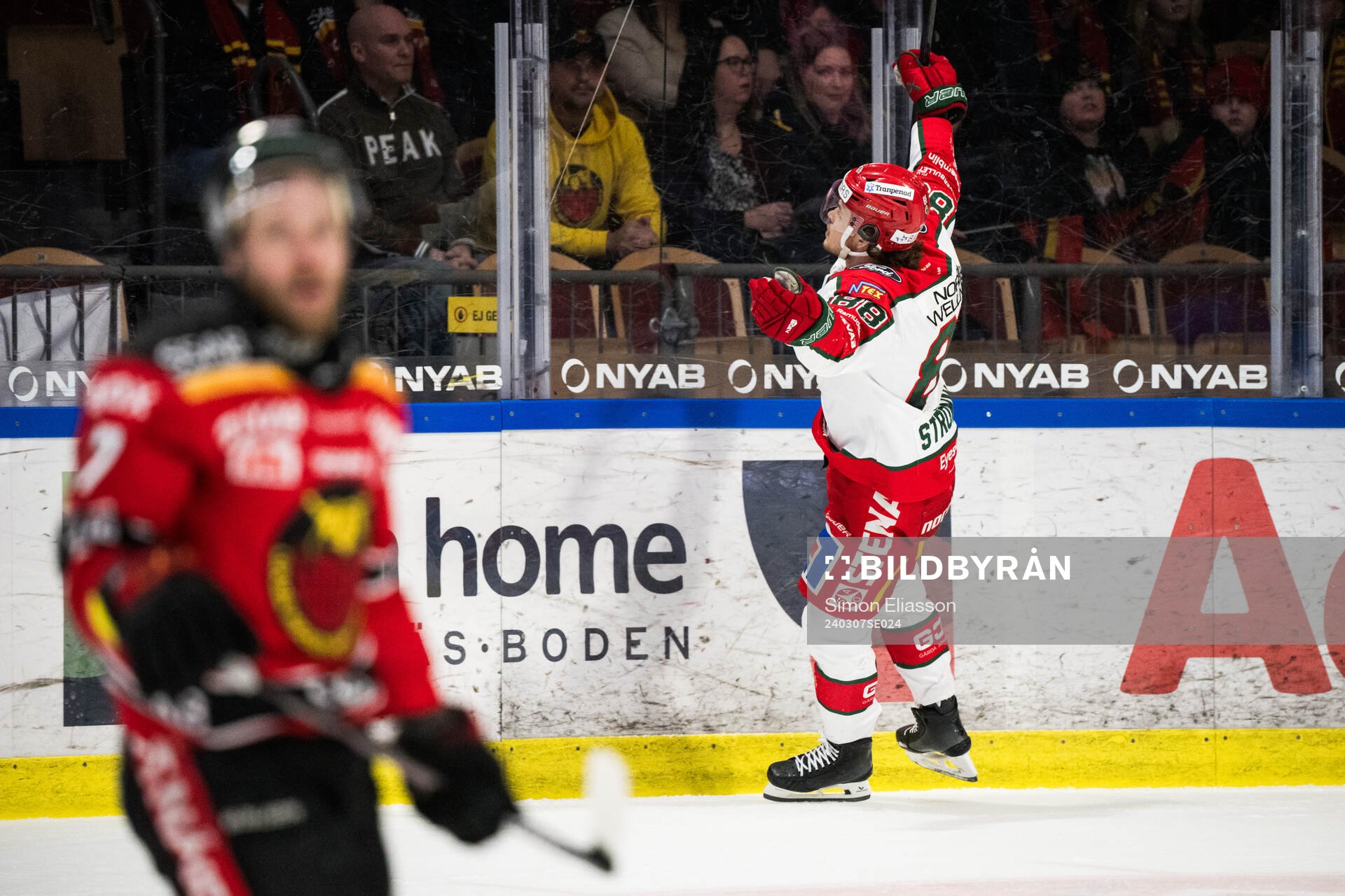 Frölundas Malte Strömwall jublar