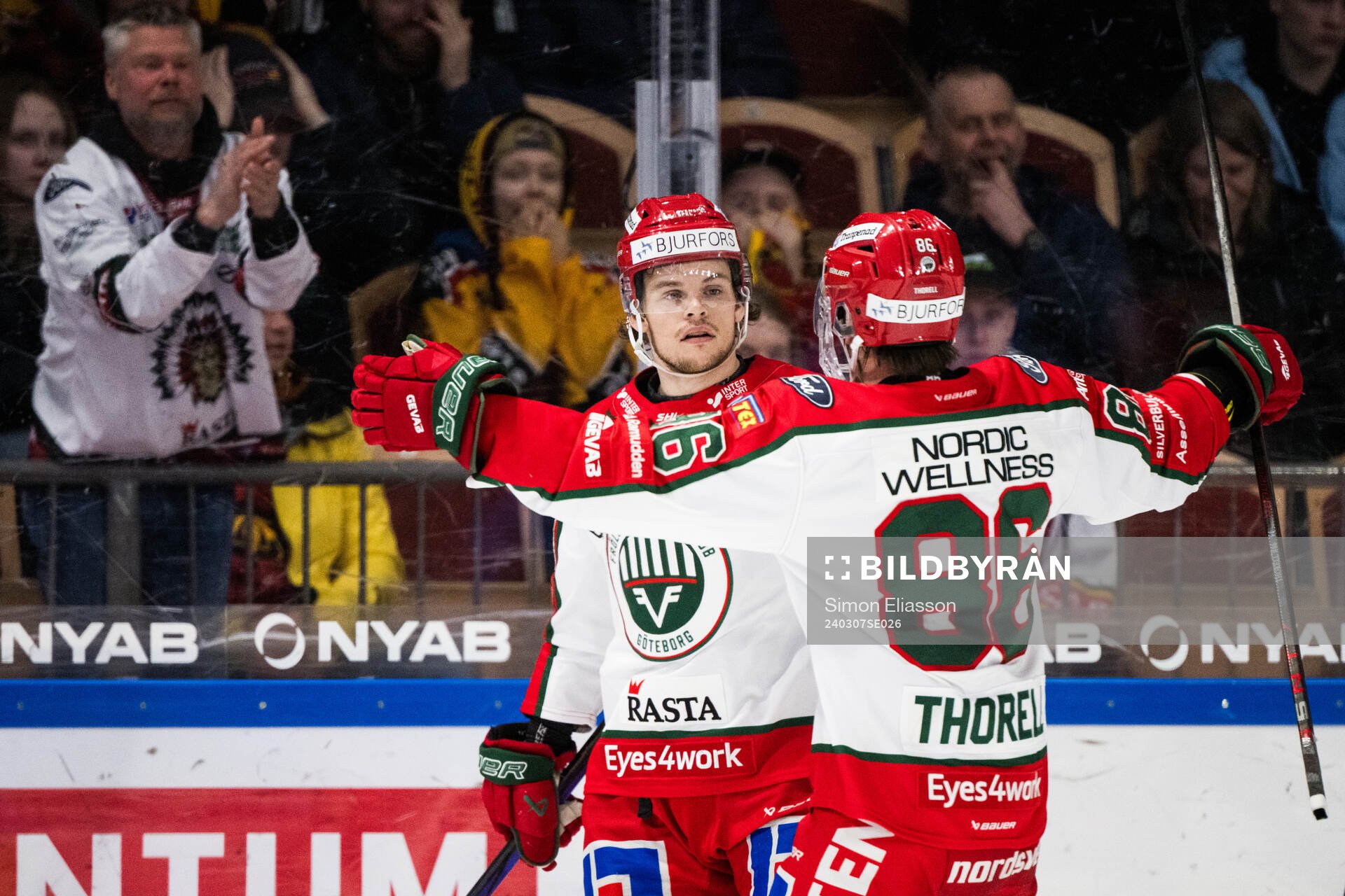 Frölundas Malte Strömwall jublar