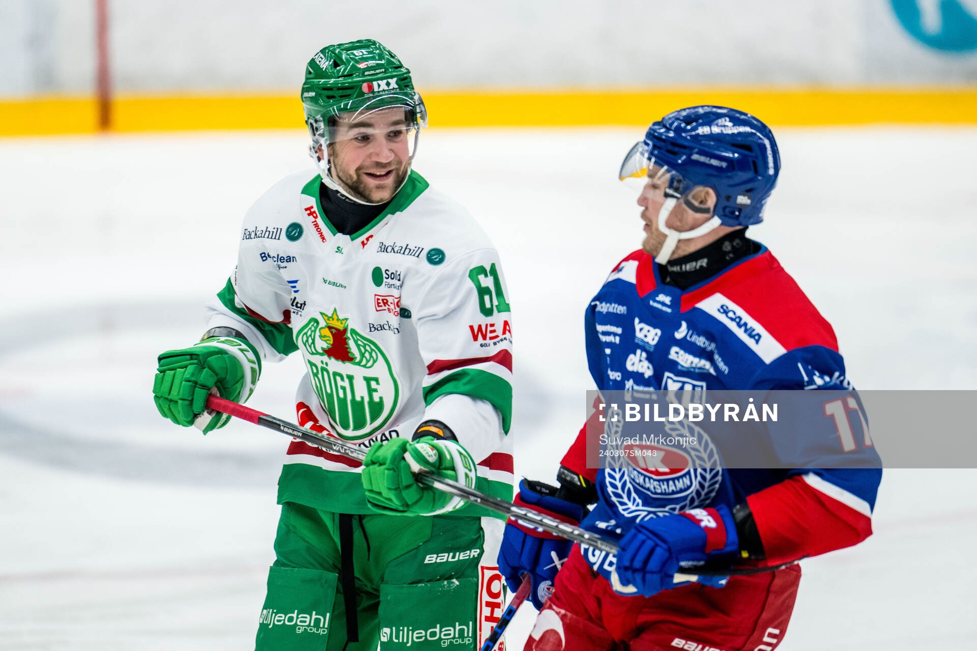Rögles Lukas Ekeståhl-Jonsson och Oskarshamns Jonas