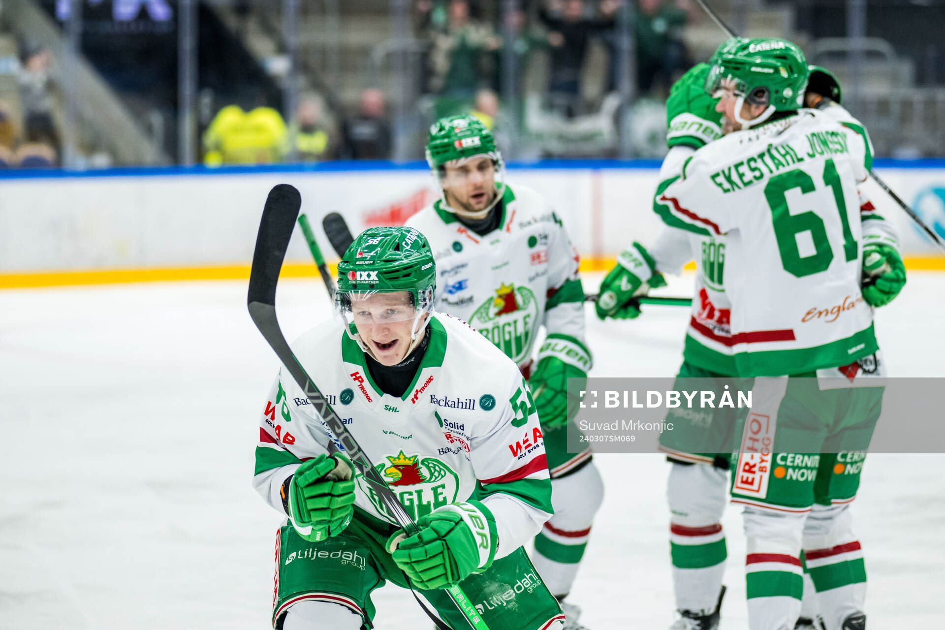 Rögles Adam Engström jublar