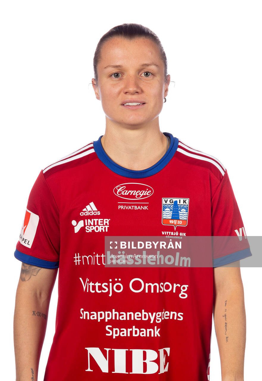 Vittsjös Kayla Adamek poserar för ett porträtt den 7 mars 2024 i Hässleholm.