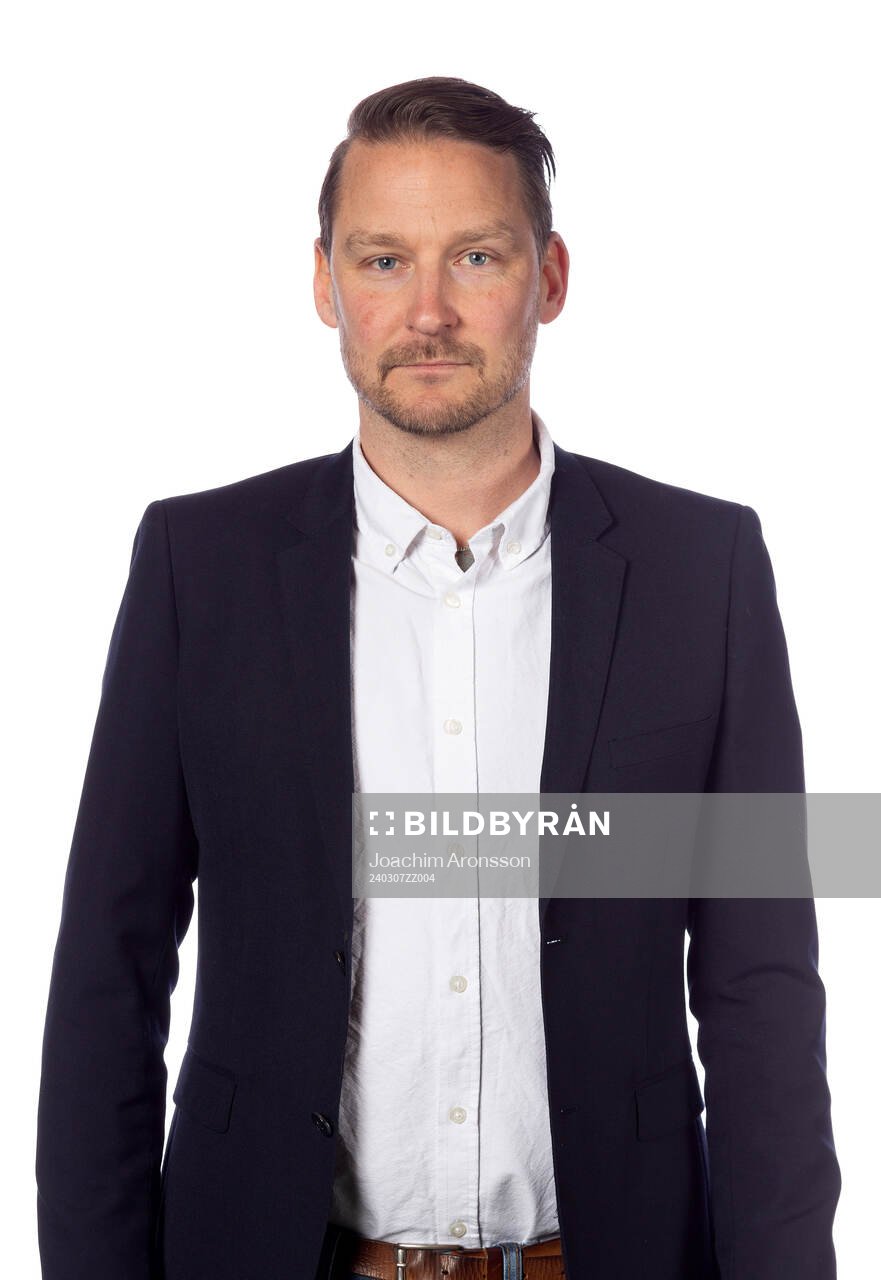 Vittsjös klubbchef Jimmie Andersson poserar för ett porträtt den 7 mars 2024 i Hässleholm.