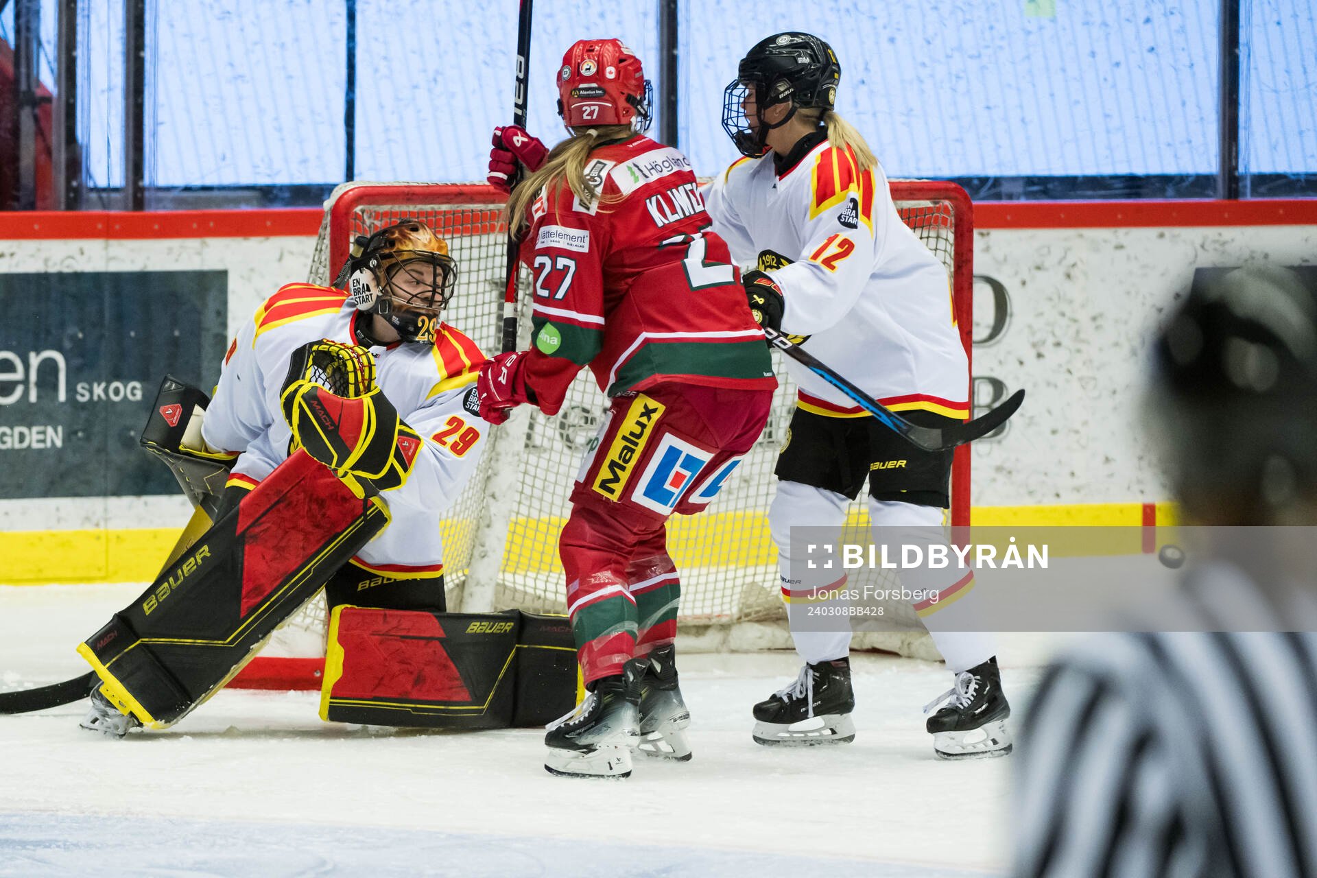 Brynäs målvakt Klara Peslarova