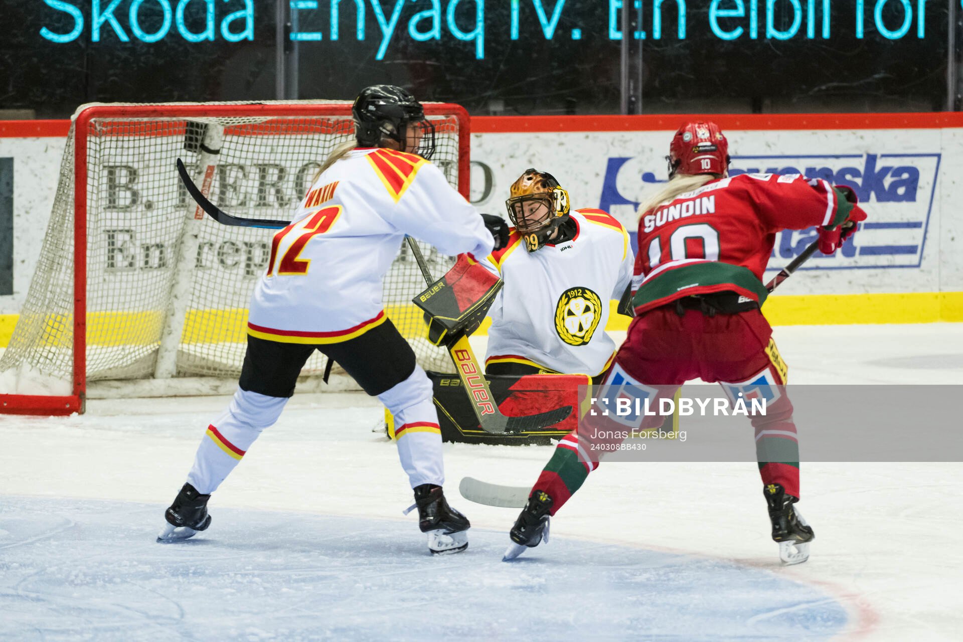 Brynäs målvakt Klara Peslarova