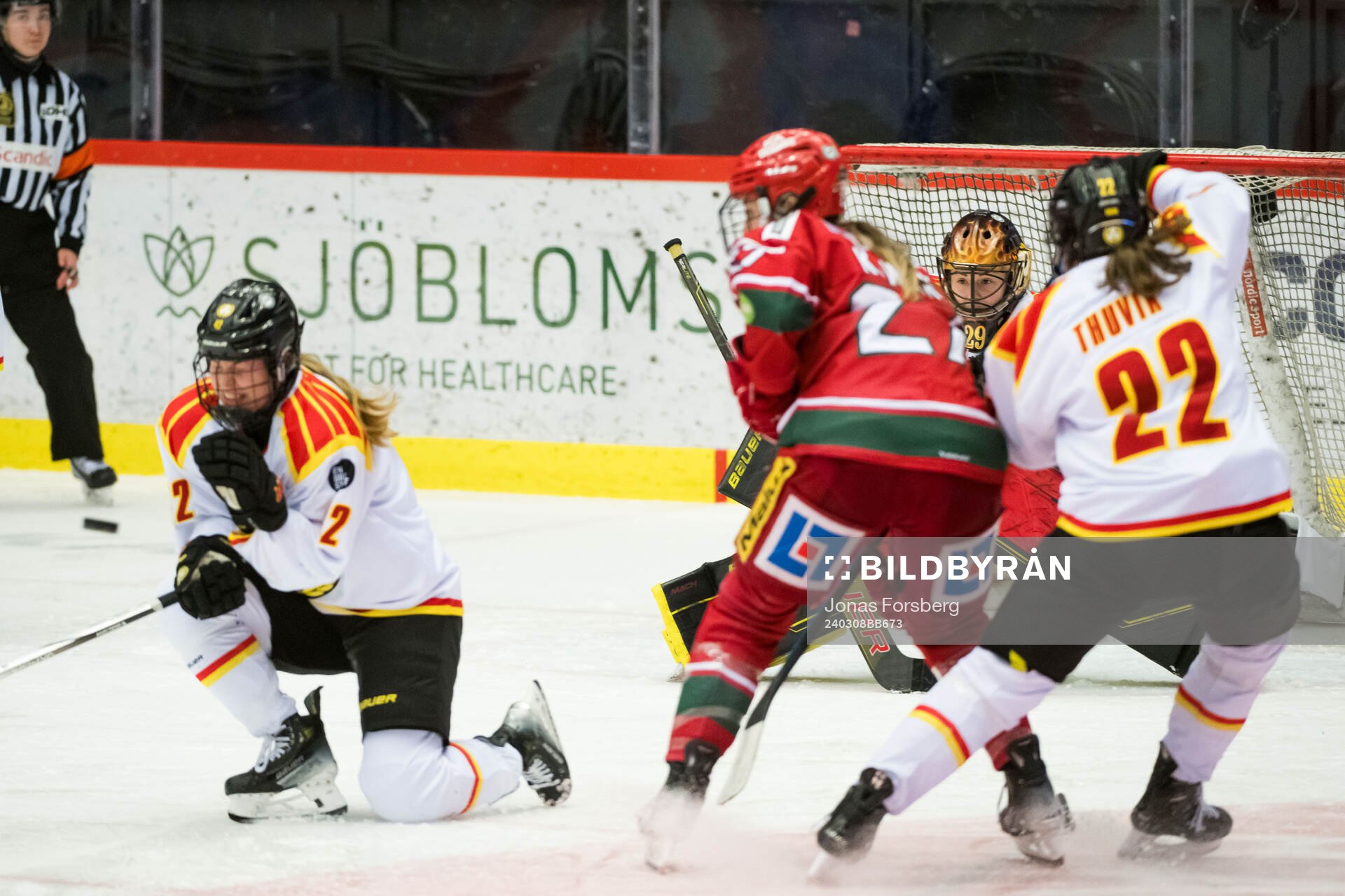 Brynäs målvakt Klara Peslarova